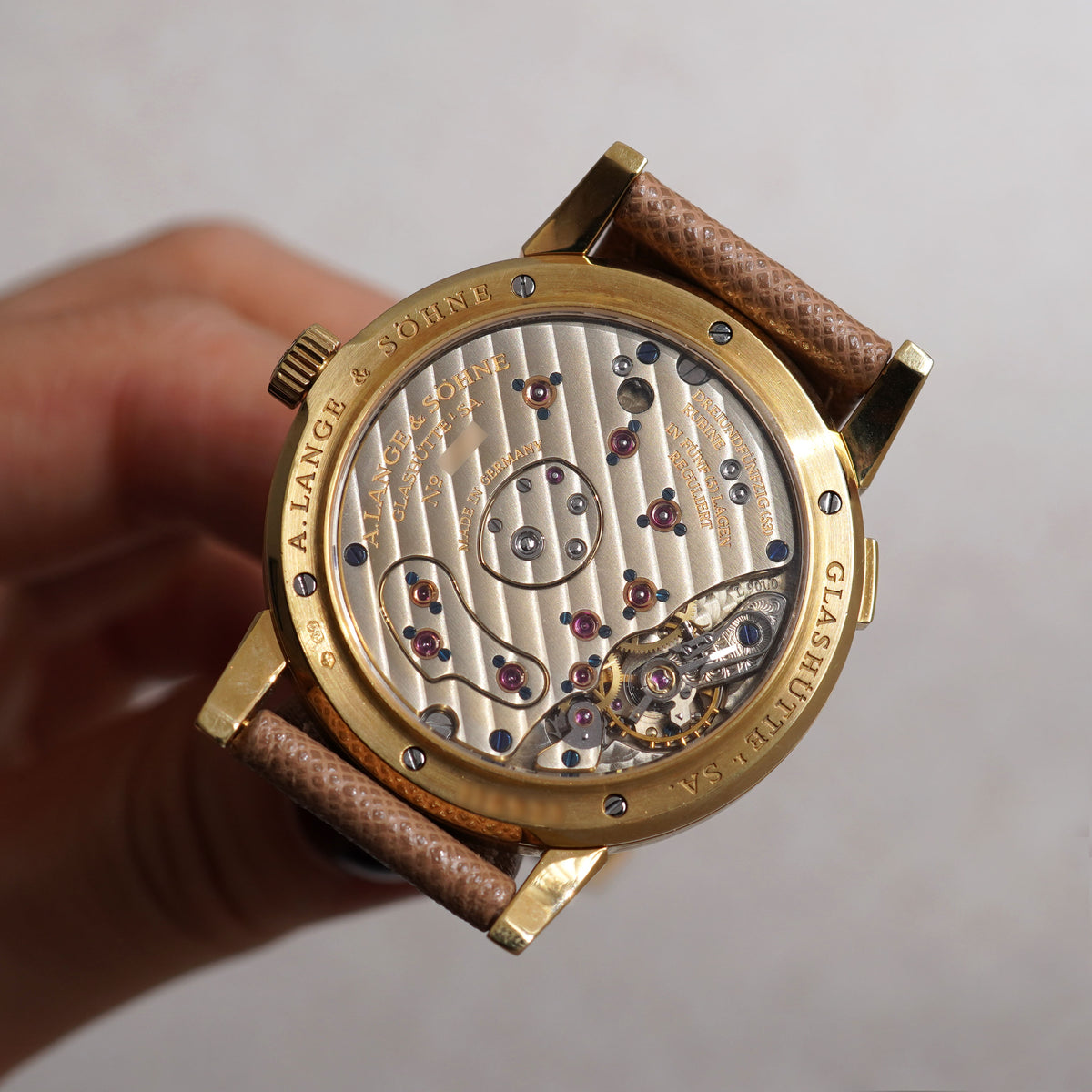 A. Lange & Sohne Lange 1, Ref. 101.021, Yellow Gold