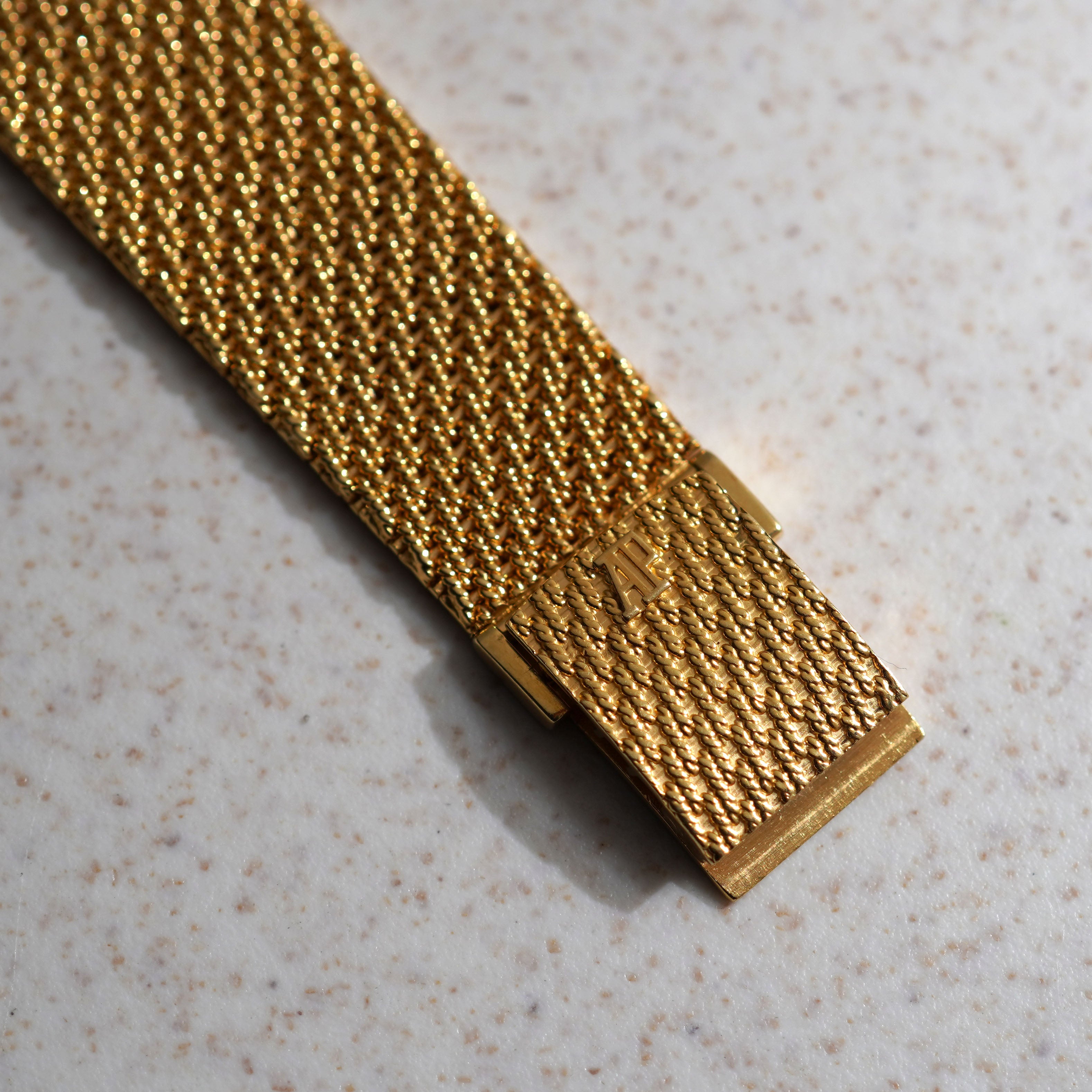 Audemars Piguet Skeleton Bracelet Watch, Diamond-set Bezel, Yellow Gold