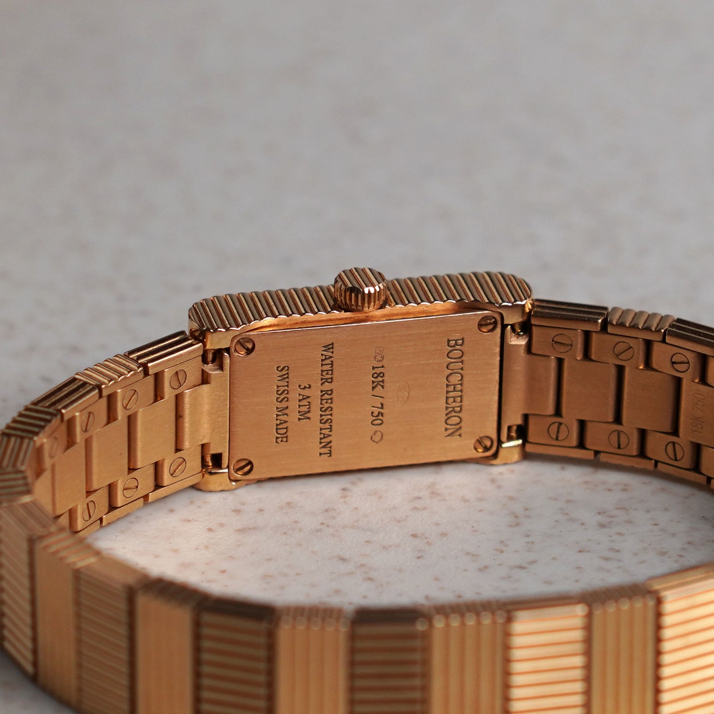 Boucheron Reflet Bracelet Watch, Pink Gold