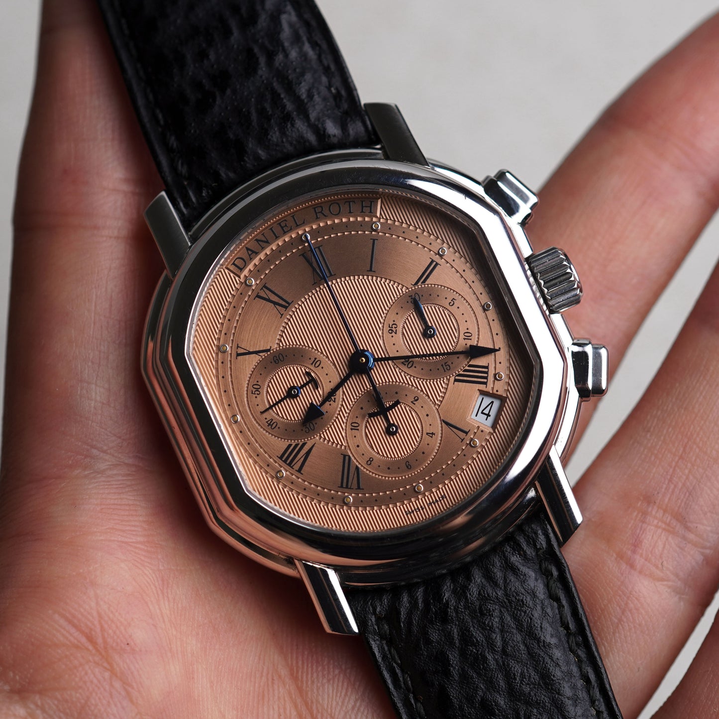 Daniel Roth Salmon Dial Chronograph, Ref. S247, Steel