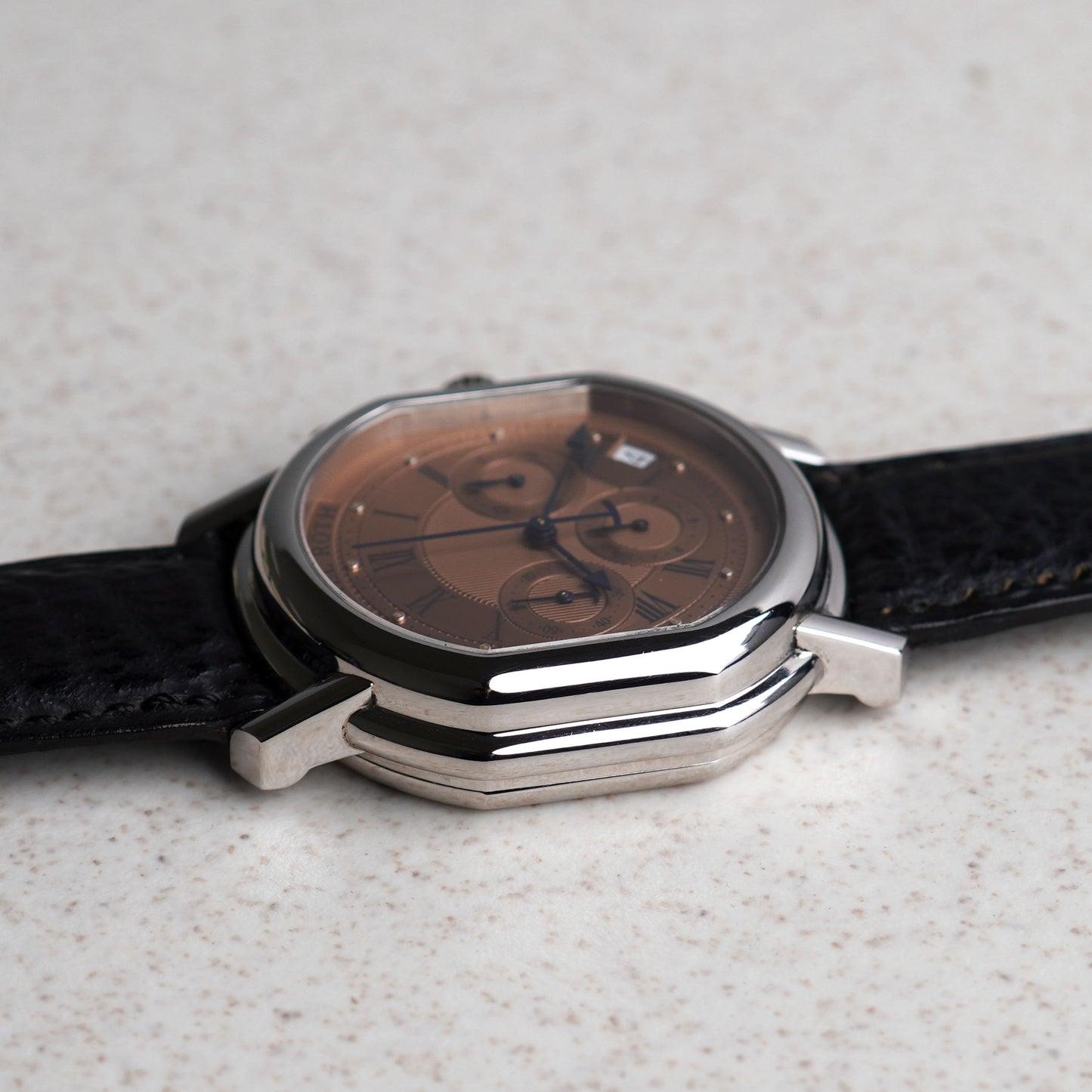 Daniel Roth Salmon Dial Chronograph, Ref. S247, Steel