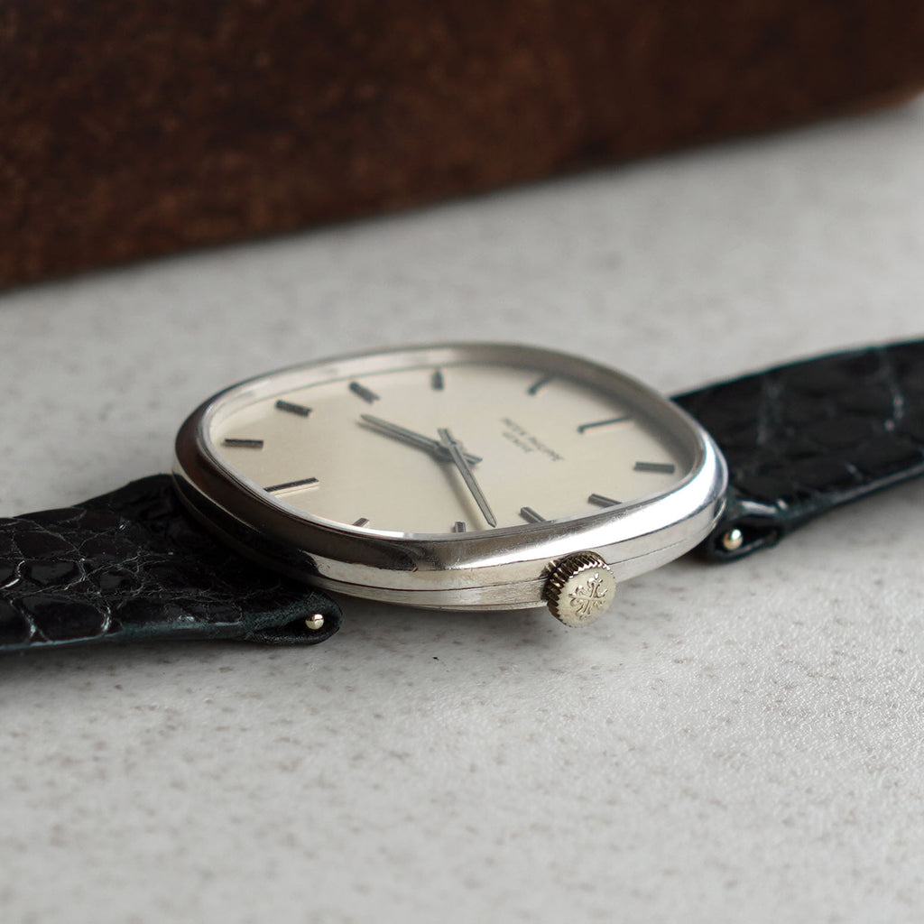 Patek Philippe Ellipse Silver Sigma Dial, Ref. 3648, White Gold