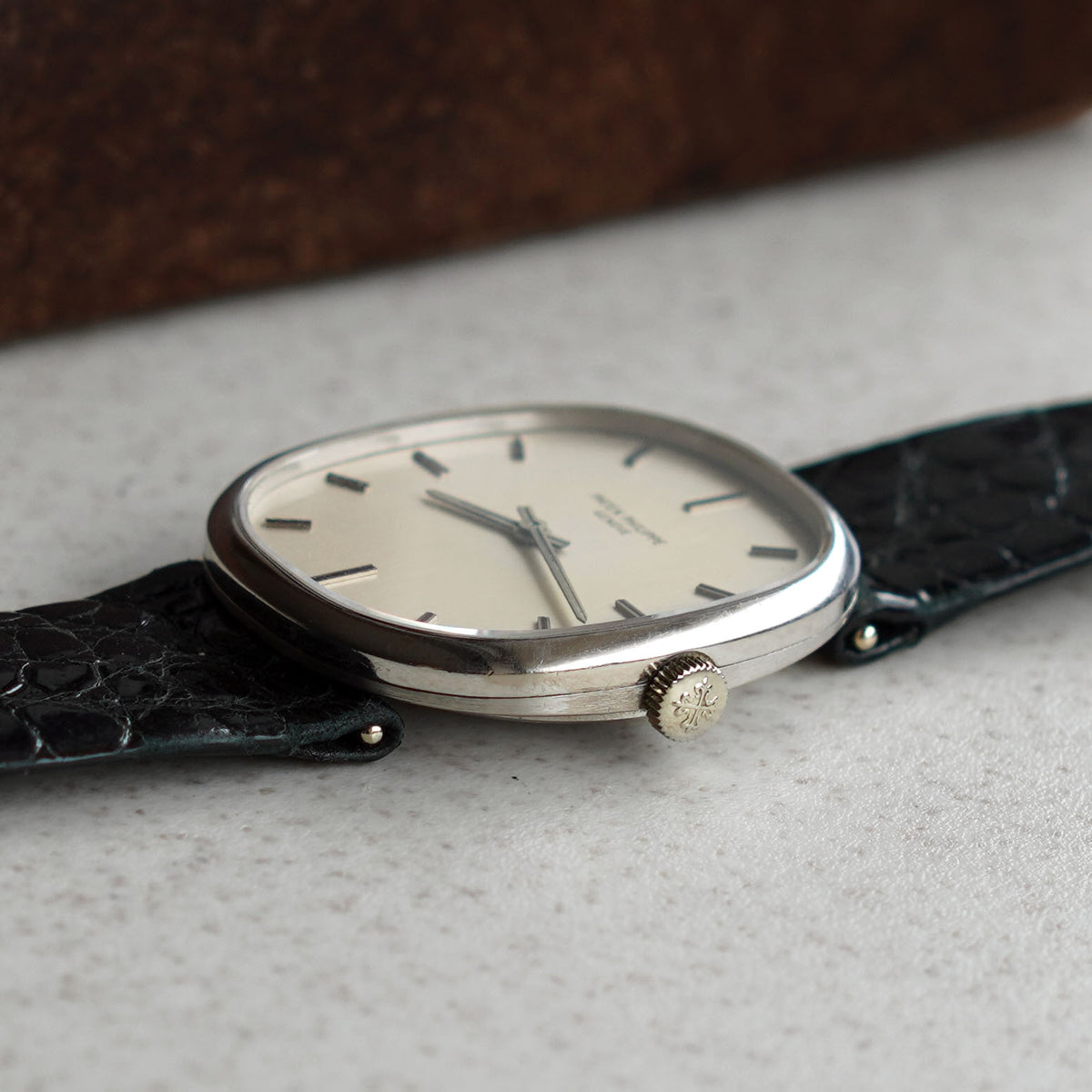 Patek Philippe Ellipse Silver Sigma Dial, Ref. 3648, White Gold