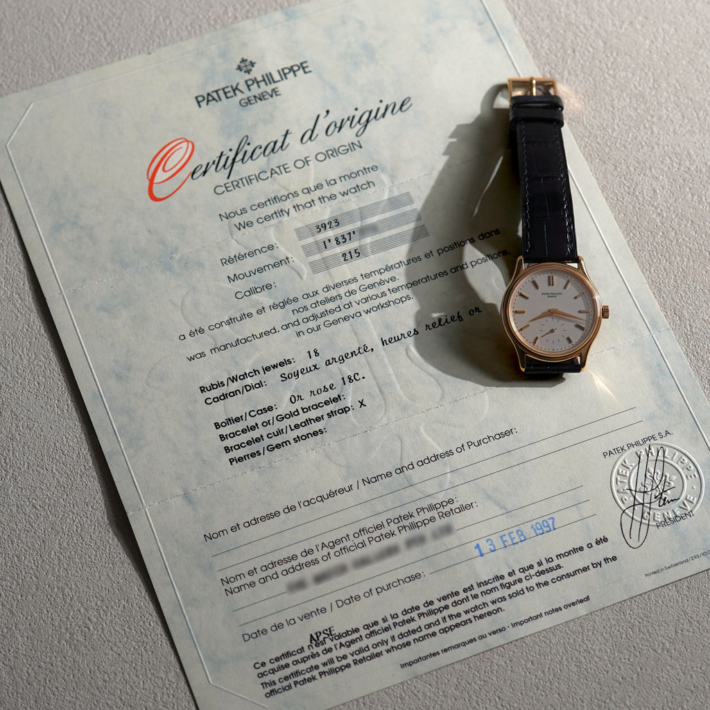 Patek Philippe Calatrava, Ref. 3923, Rose Gold
