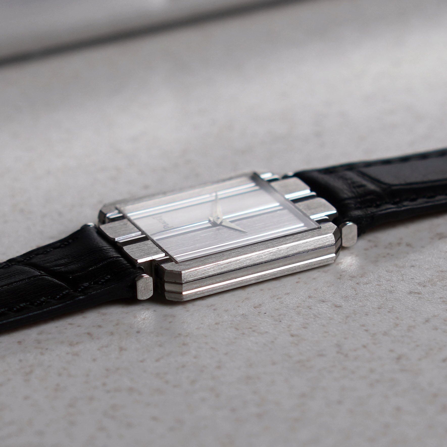 Piaget Polo, Vertical Ribbed Dial, Manual Wind, Ref. 9113, White Gold