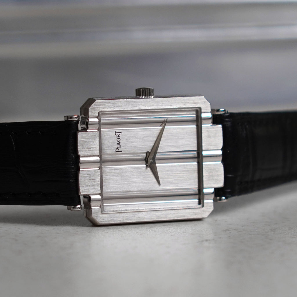 Piaget Polo, Vertical Ribbed Dial, Manual Wind, Ref. 9113, White Gold