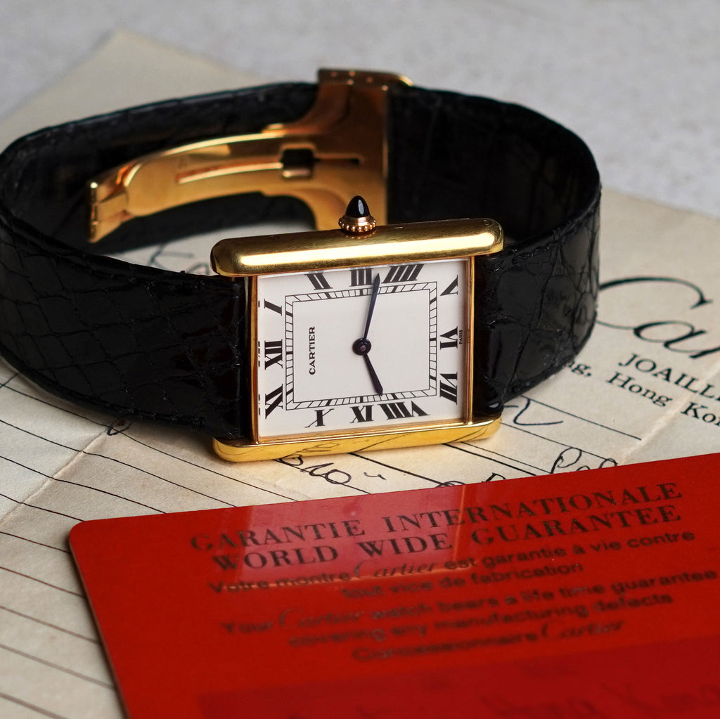 Cartier Jumbo Tank Louis Automatique, Ref. 17002, Yellow Gold