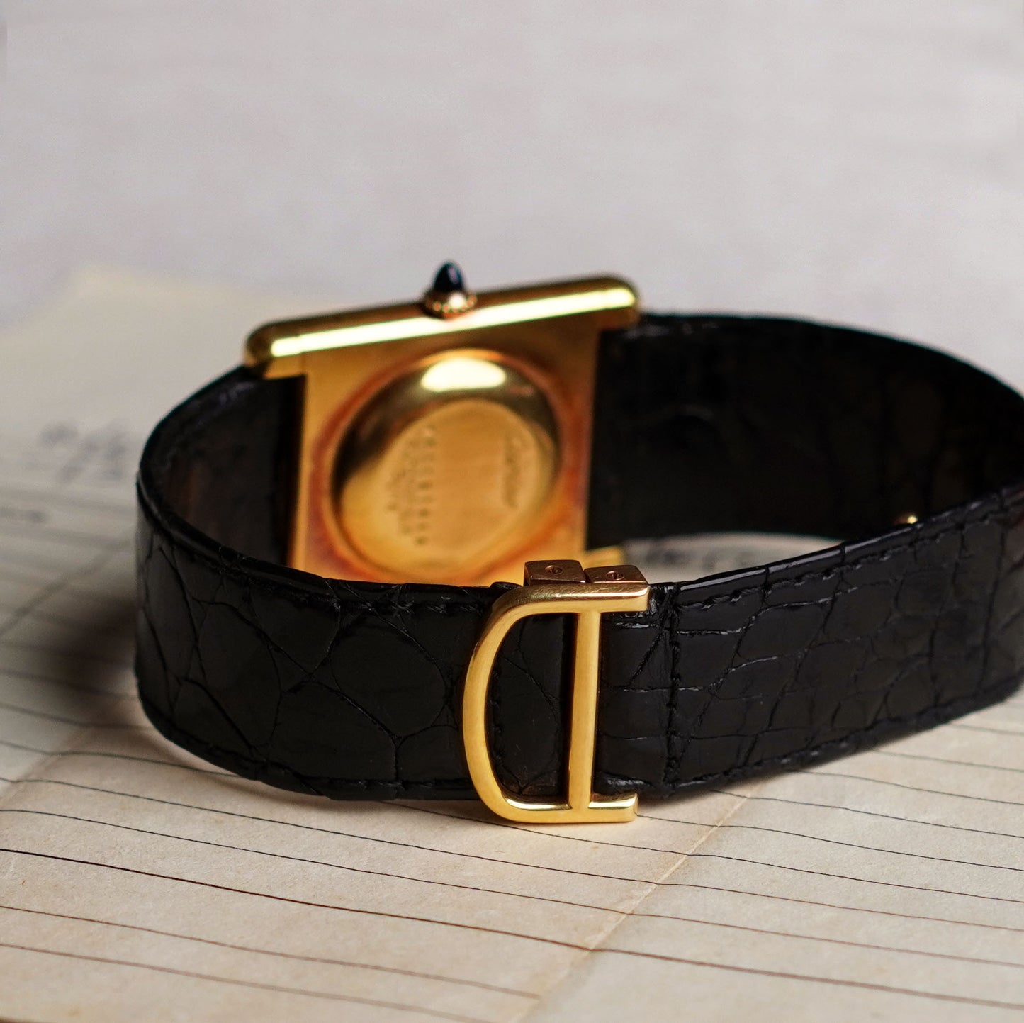 Cartier Jumbo Tank Louis Automatique, Yellow Gold