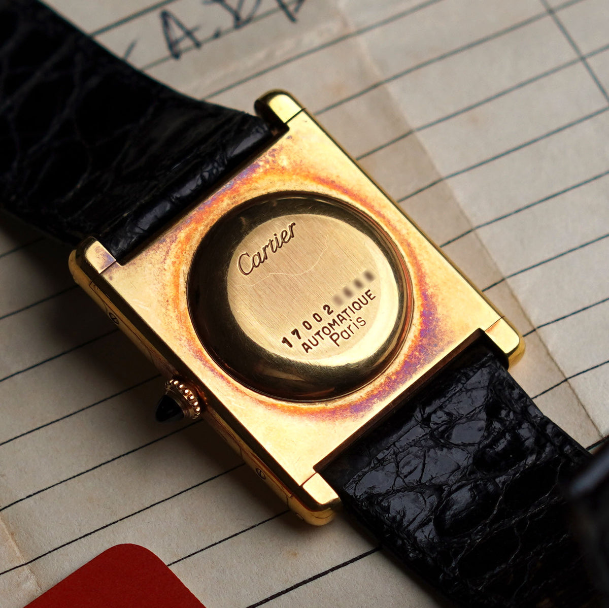 Cartier Jumbo Tank Louis Automatique, Ref. 17002, Yellow Gold