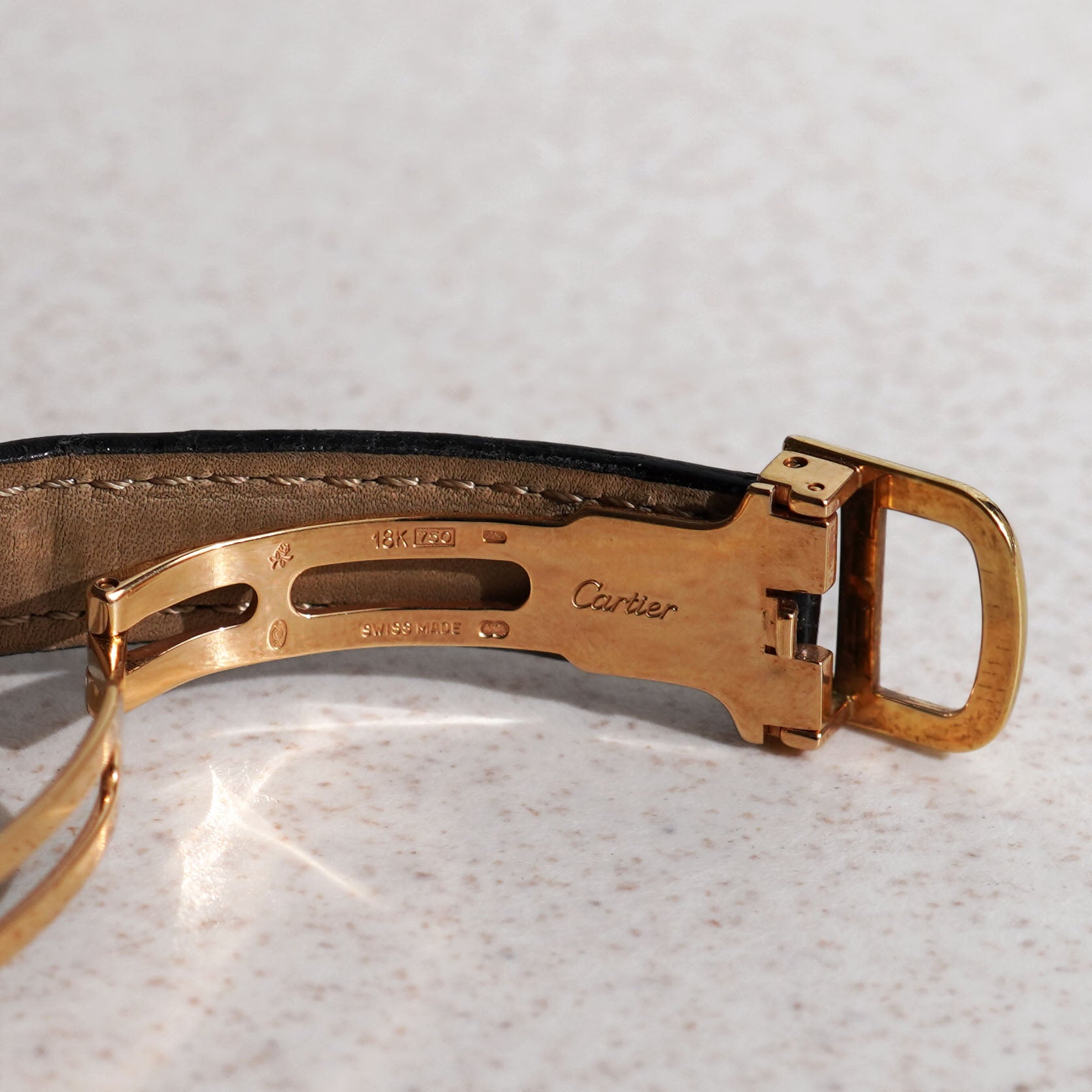 Cartier Diamond-set Baignoire, Ref. 1950, Yellow Gold