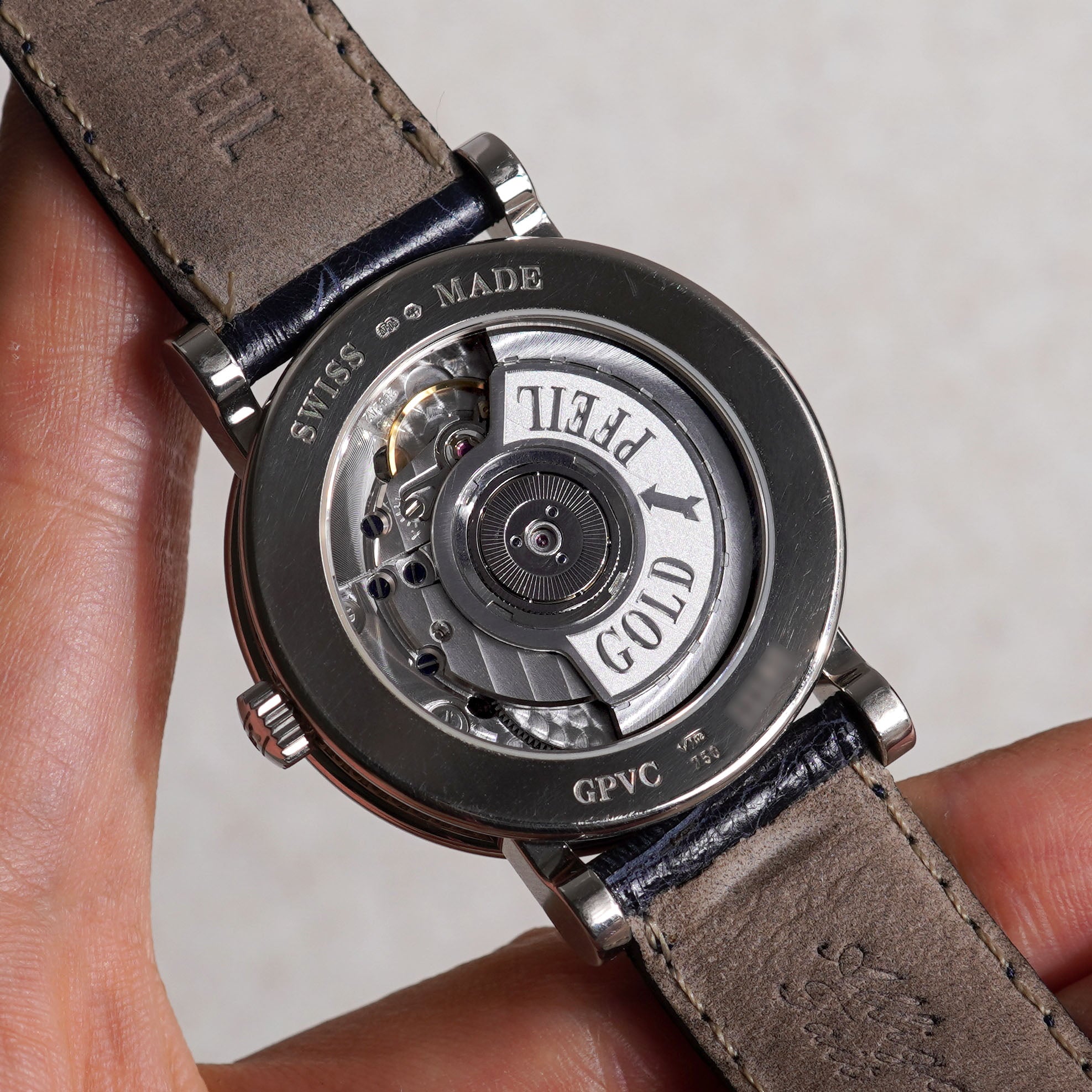 Vincent Calabrese Goldpfeil Seven Masters Jump Hour, Ref. GPVC, White Gold