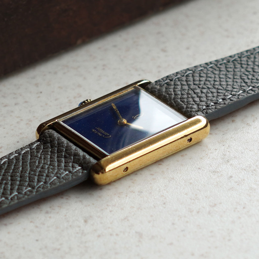 Cartier Must De Cartier Tank, Blue stardust dial, Vermeil