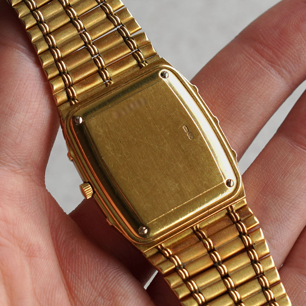 Audemars Piguet Bamboo, Manual wind, AP Logo Dial, Yellow Gold