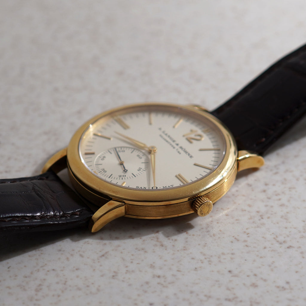 A. Lange & Sohne Sax-O-Mat,  Ref. 301.021, Yellow Gold