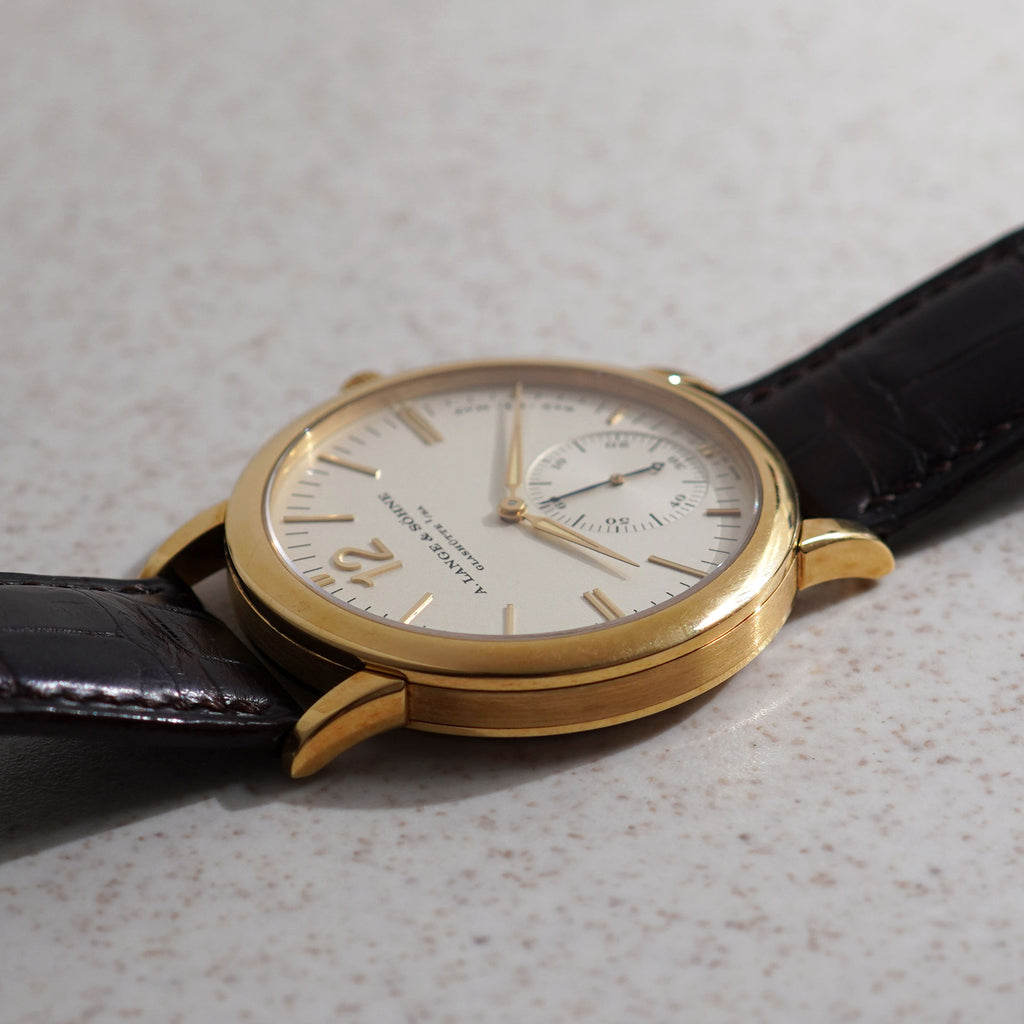 A. Lange & Sohne Sax-O-Mat,  Ref. 301.021, Yellow Gold