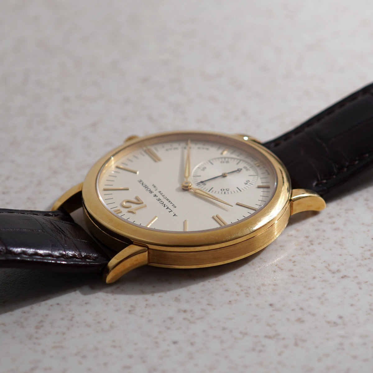 A. Lange & Sohne Sax-O-Mat,  Ref. 301.021, Yellow Gold
