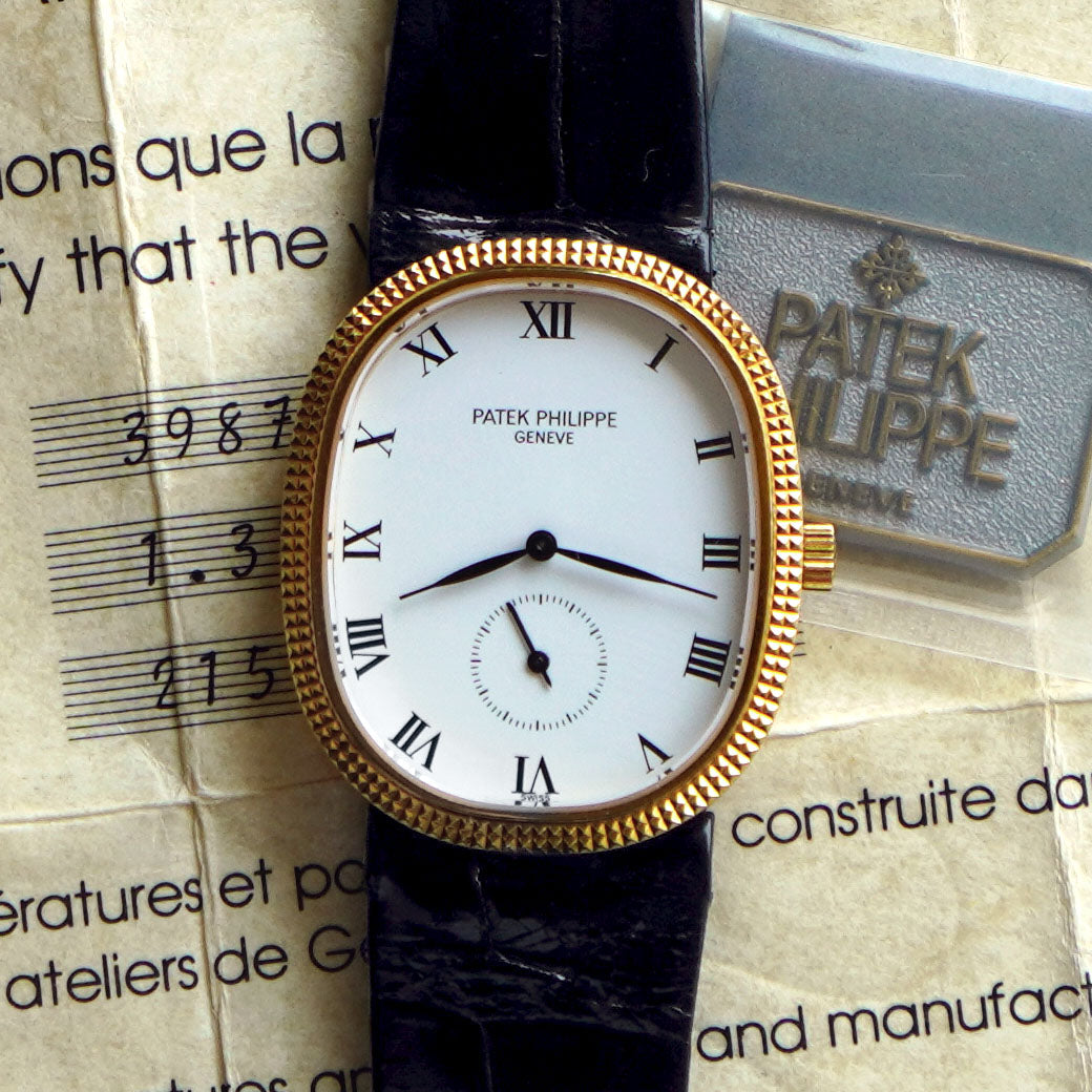 Patek Philippe Ellipse Hobnail Bezel, Ref. 3987, Yellow Gold