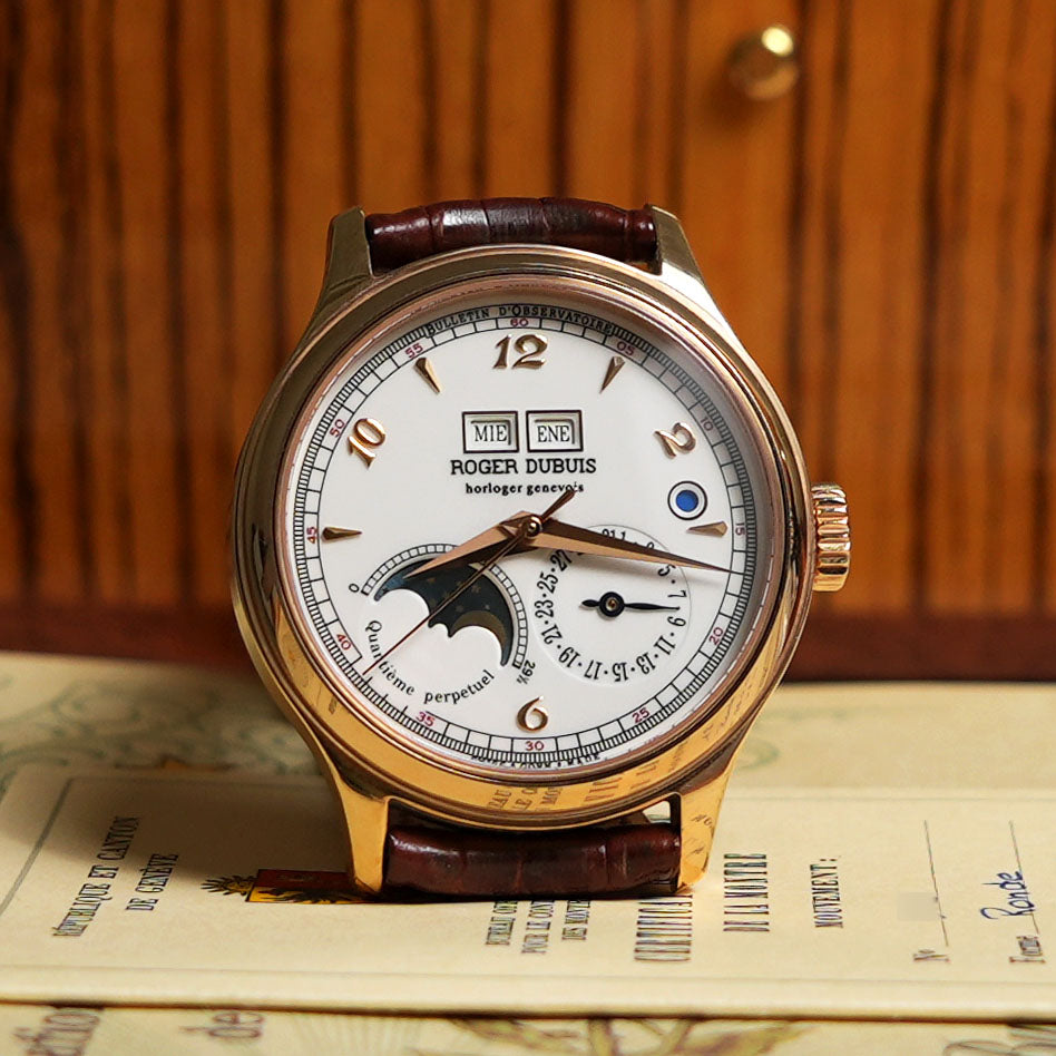 Roger Dubuis H37 Hommage Perpetual Calendar with Moonphase and Leap Year Indication, Rose Gold