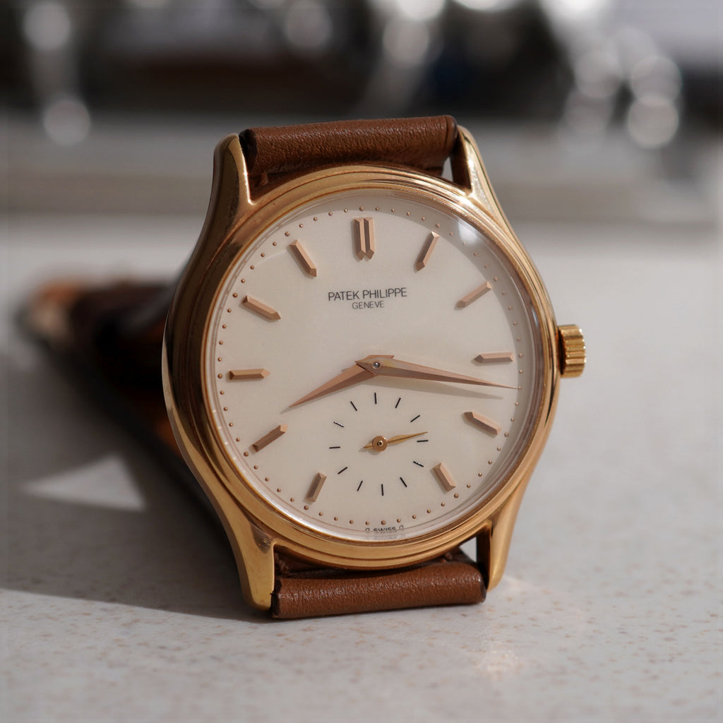Patek Philippe Calatrava, Glazed "enamel dial", Ref. 3923R, Rose Gold