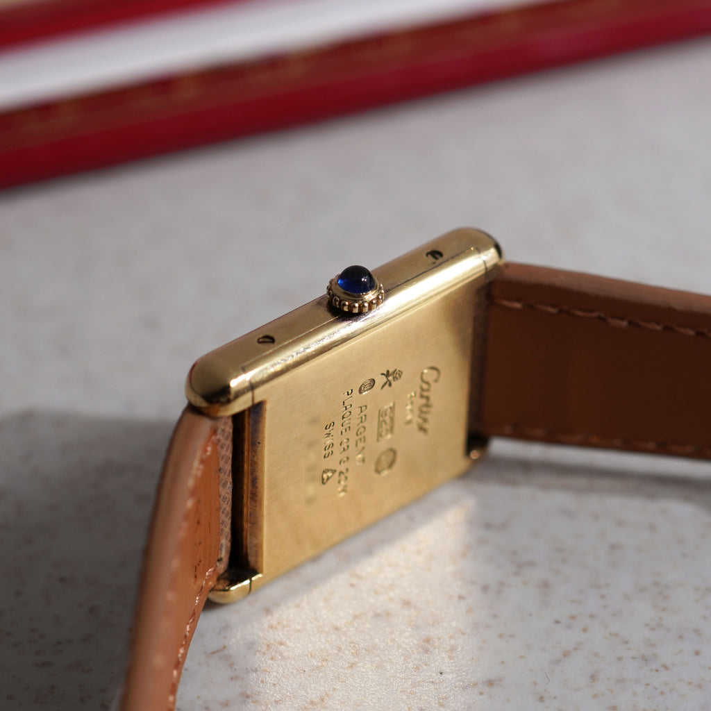 Cartier Must De Cartier Tank, Trinity dial, Vermeil