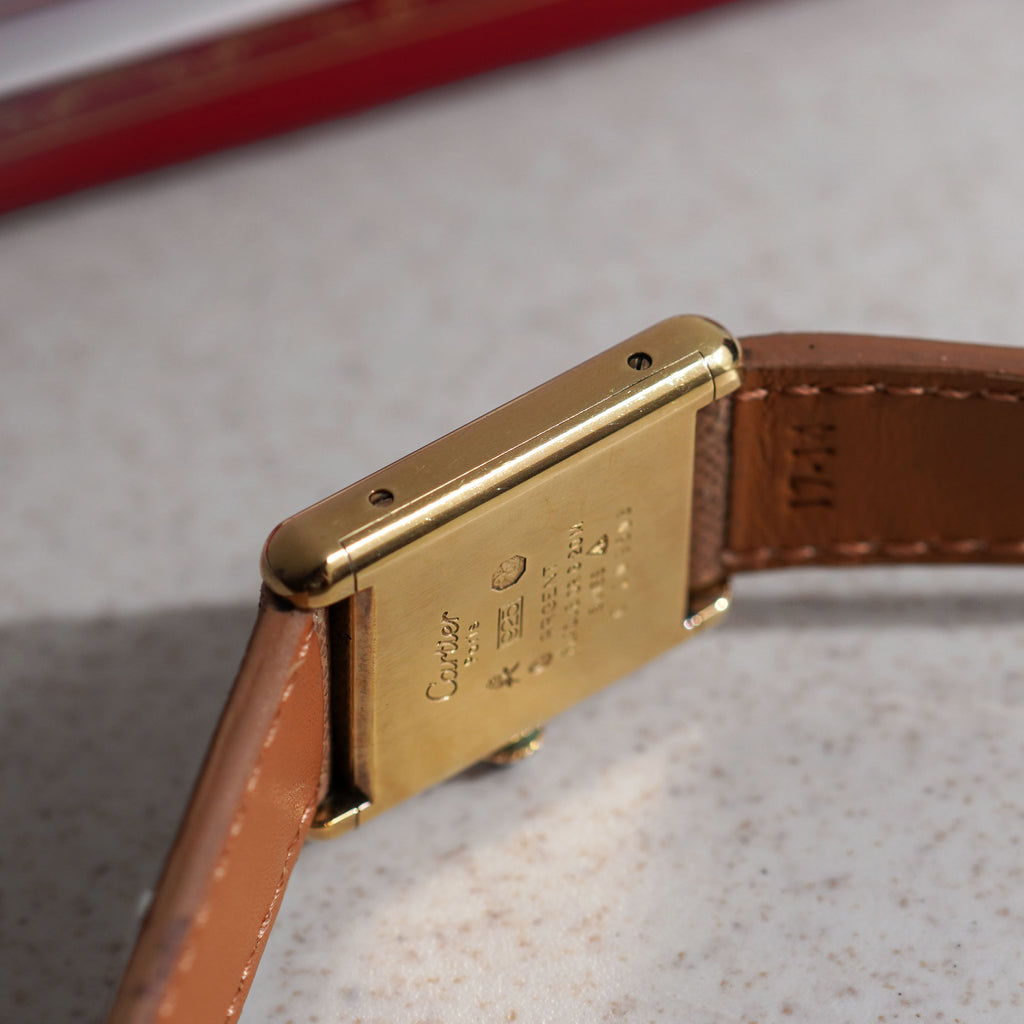 Cartier Must De Cartier Tank, Trinity dial, Vermeil