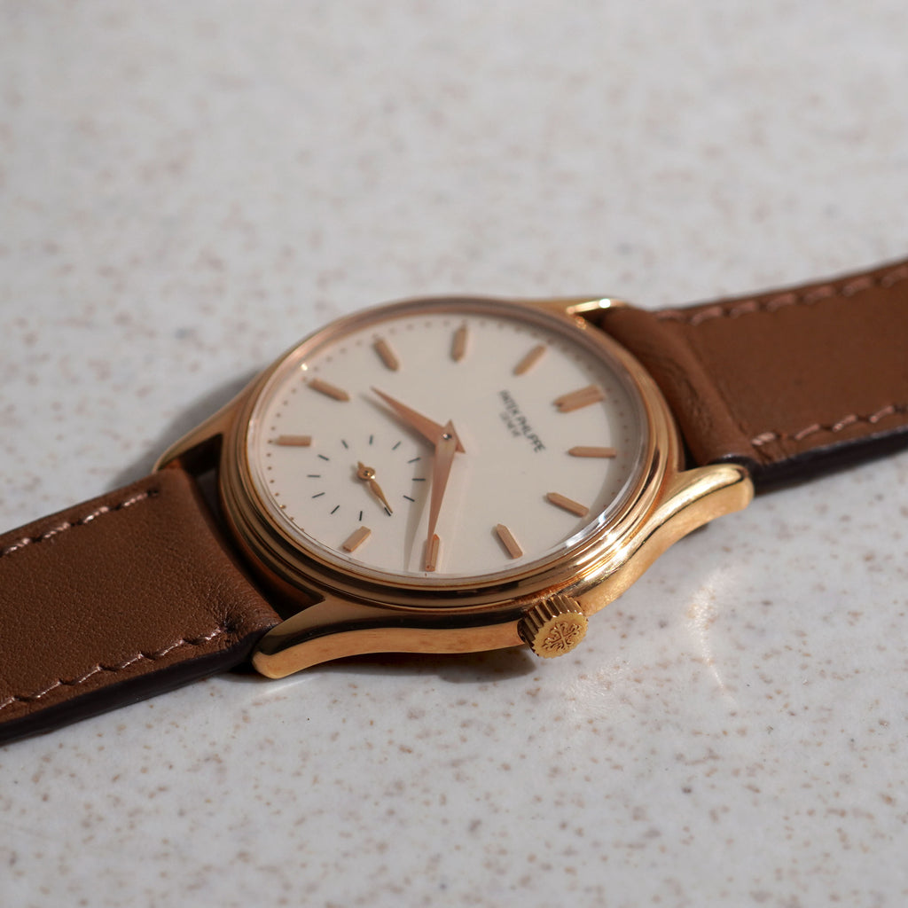 Patek Philippe Calatrava, Glazed "enamel dial", Ref. 3923R, Rose Gold