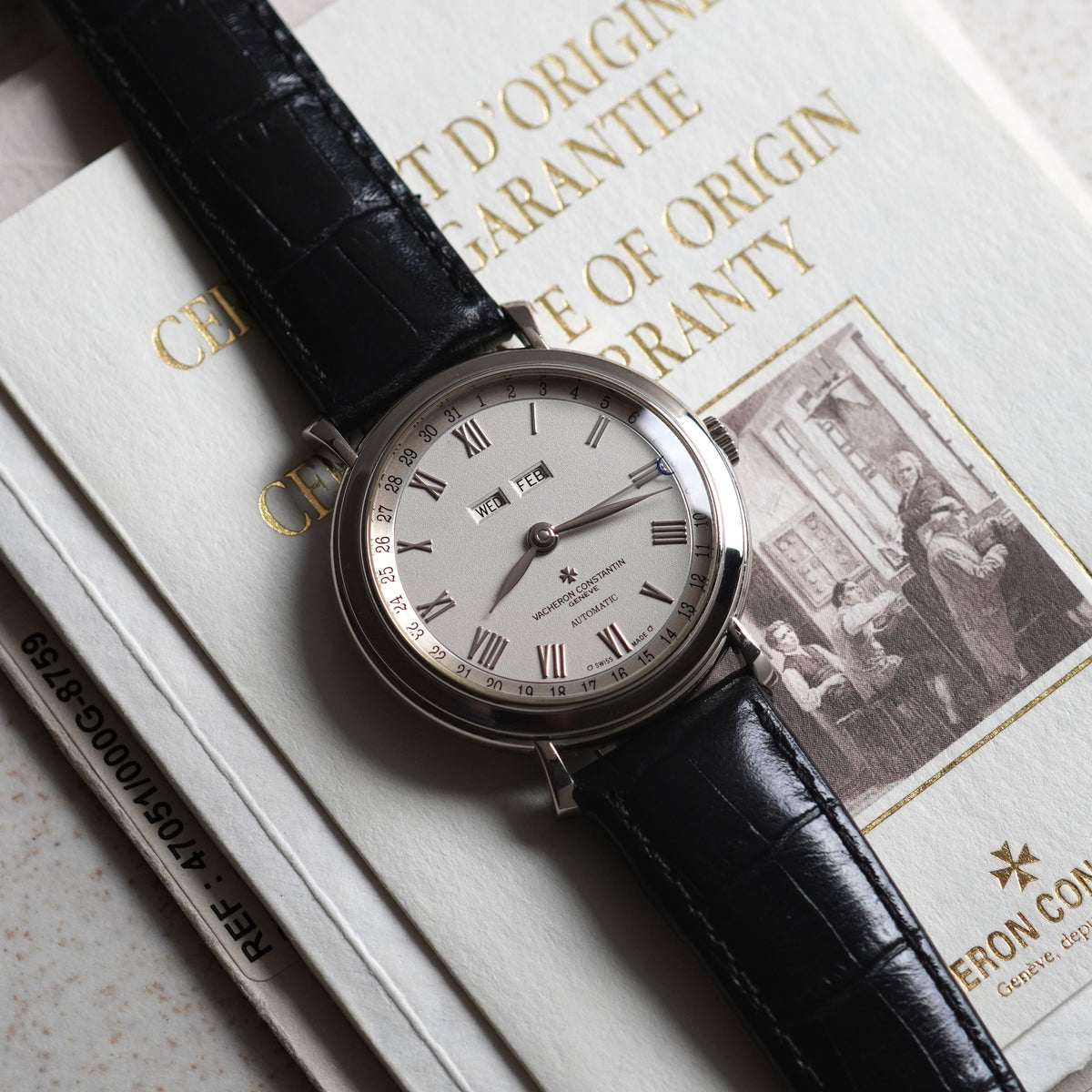 Vacheron Constantin Les Historiques Triple Calendar, Ref. 47051, White Gold