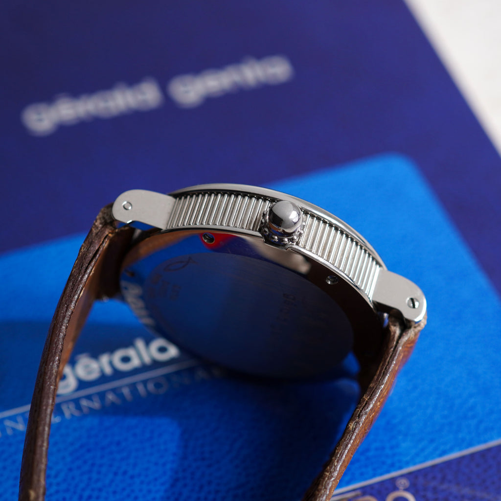 Gerald Genta Retro Classic Jumping Hour Bi‑Retrograde, Ref. G.3714, Steel