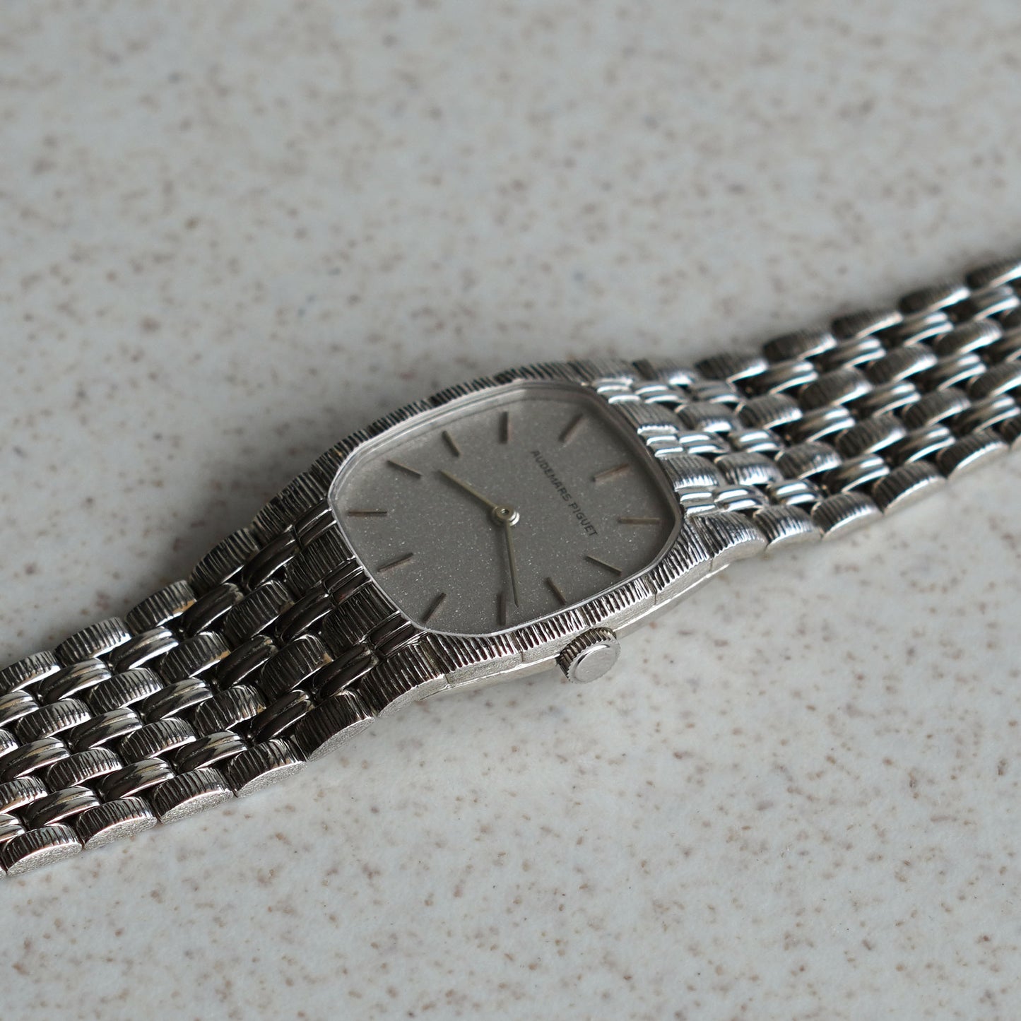 Audemars Piguet Mini Cobra, Grey Textured Dial, White Gold