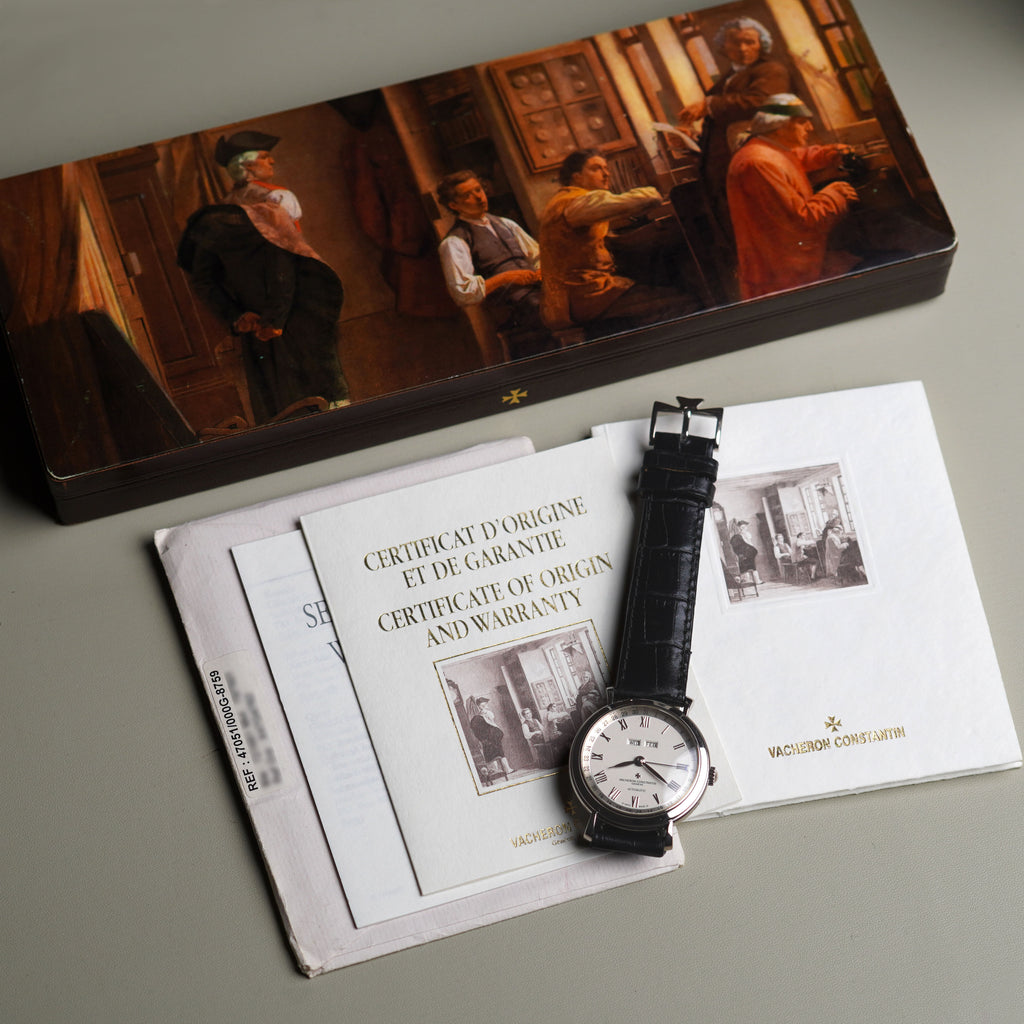 Vacheron Constantin Les Historiques Triple Calendar, Ref. 47051, White Gold