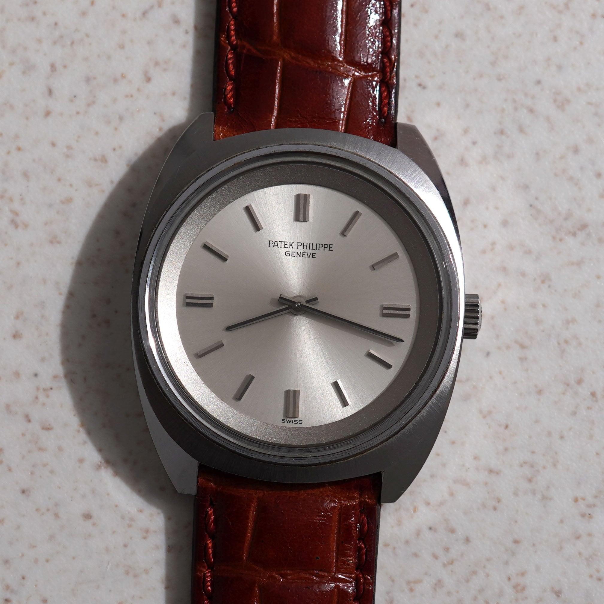 Patek Philippe Calatrava, Silver dial, Ref. 3579, Stainless steel