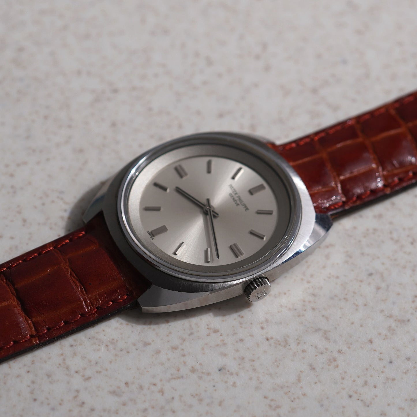 Patek Philippe Calatrava, Silver dial, Ref. 3579, Stainless steel