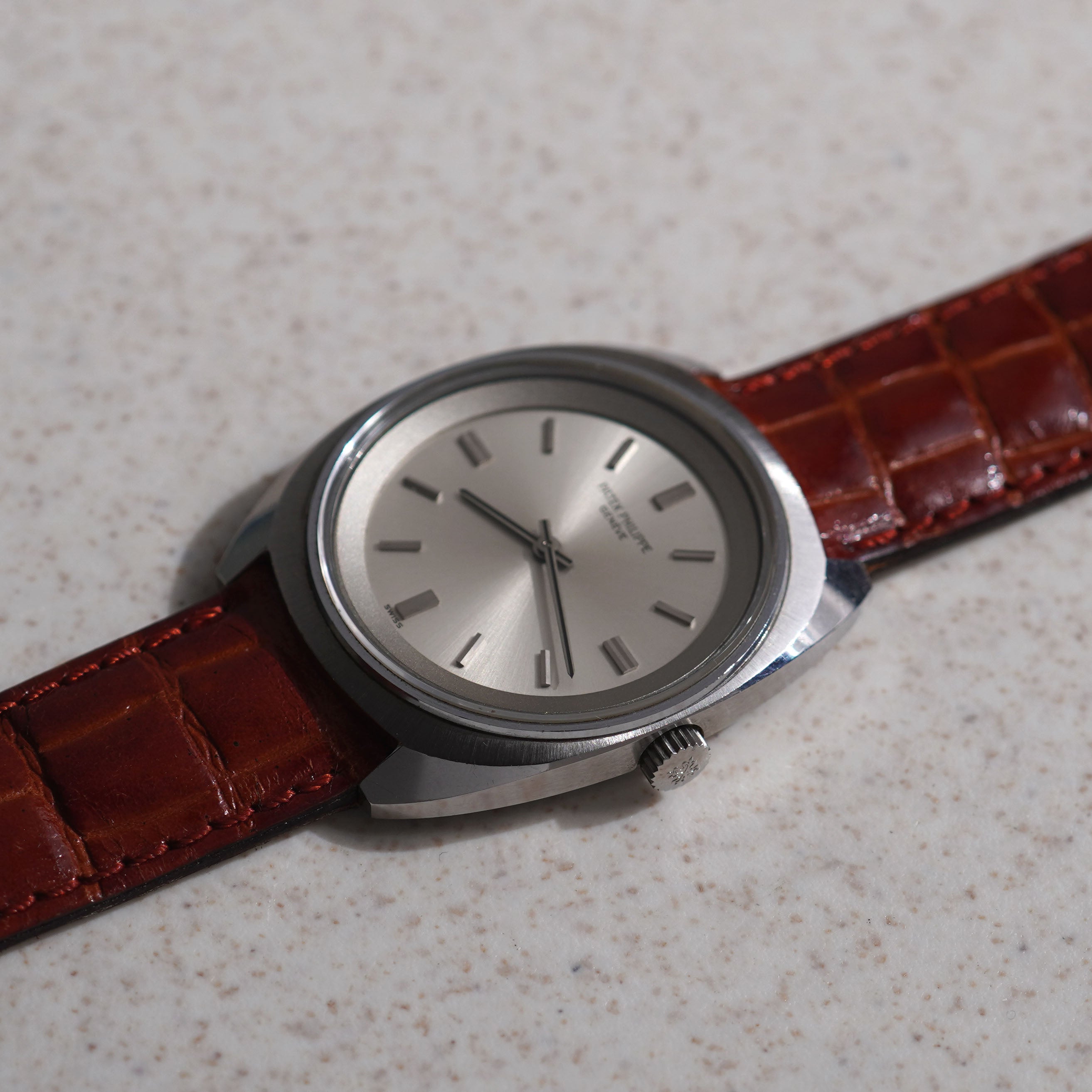 Patek Philippe Calatrava, Silver dial, Ref. 3579, Stainless steel
