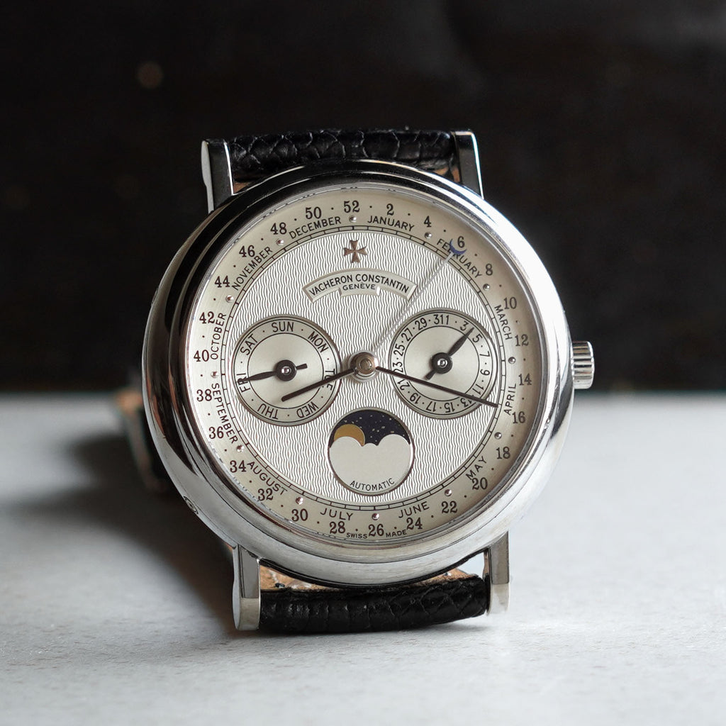 Vacheron Constantin Triple Calendar Moonphase with No. of Weeks Indicator, Ref. 47052, White Gold