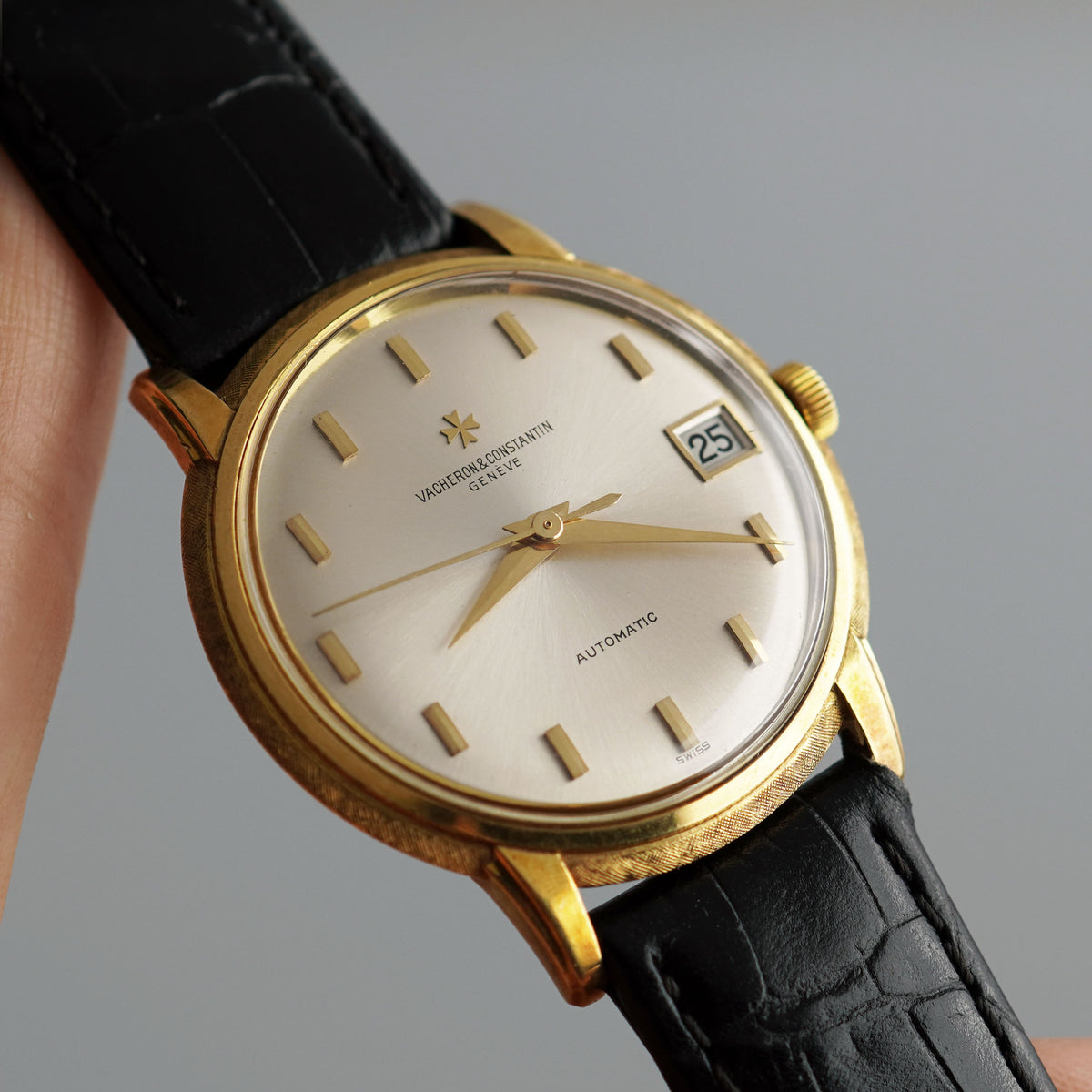 Vacheron Constantin, Rare Vertical Indexes and Florentine Finish, Ref. 6394Q, Yellow Gold