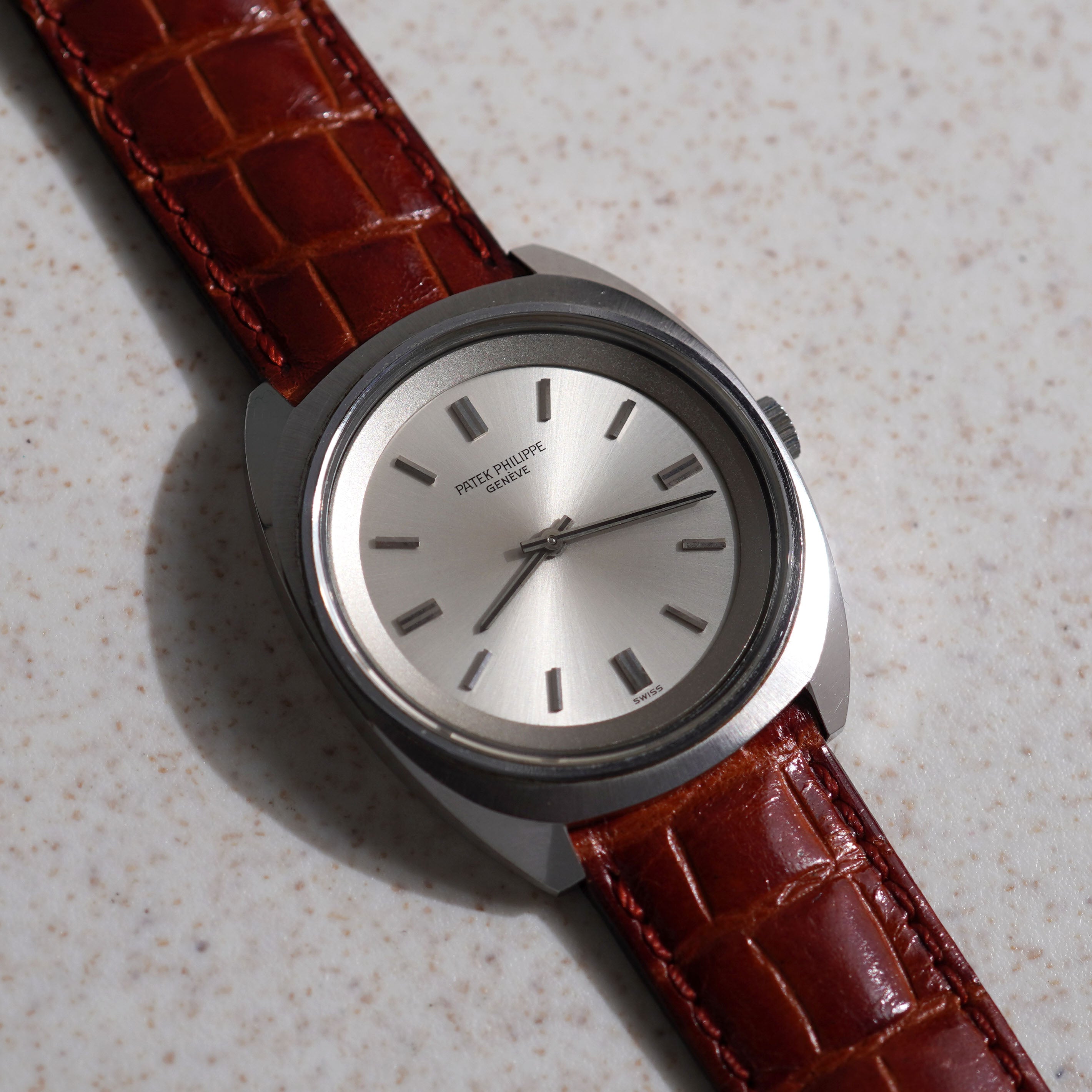 Patek Philippe Calatrava, Silver dial, Ref. 3579, Stainless steel
