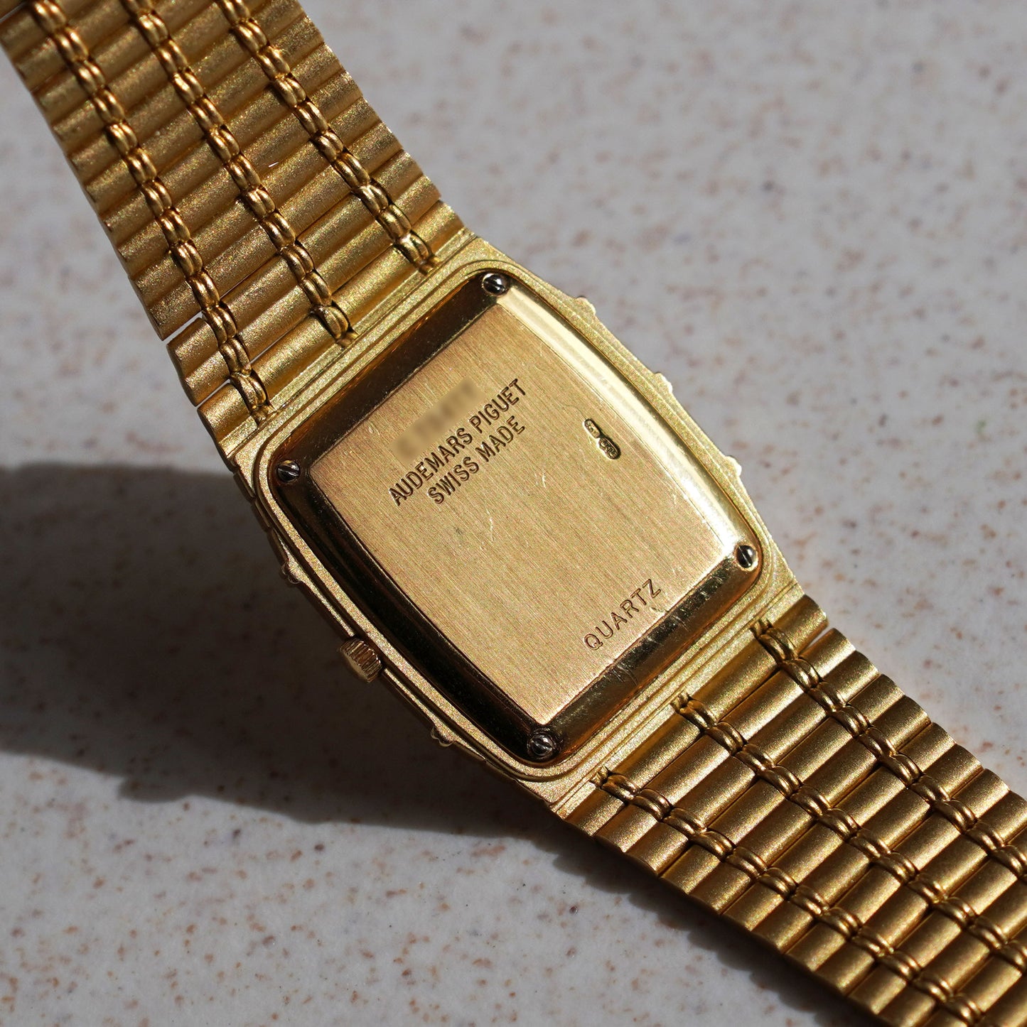 Audemars Piguet Bamboo, Diamond-set with Ruby Indexes, Yellow Gold