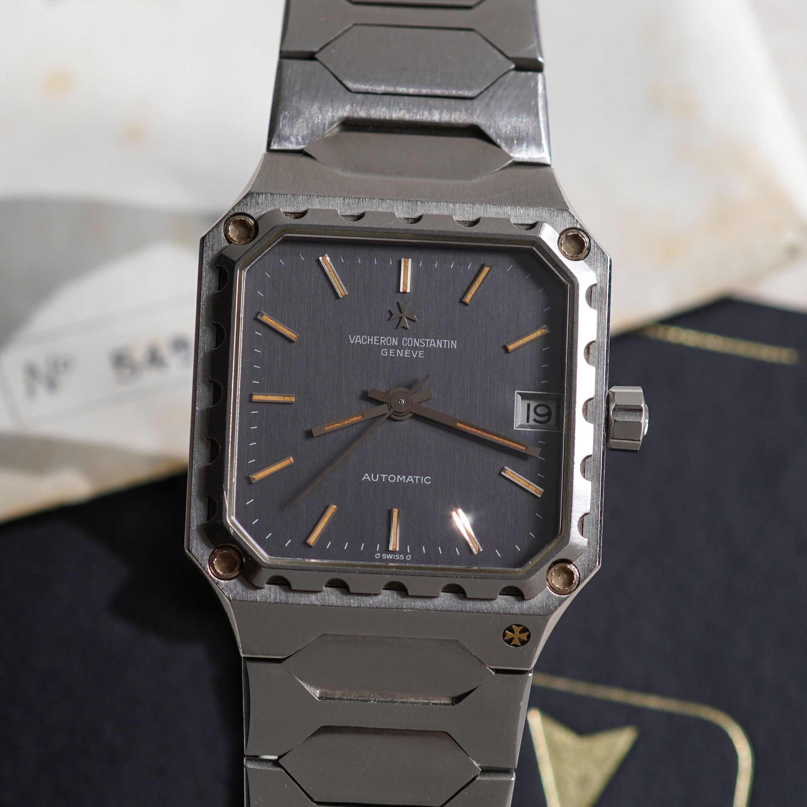 Vacheron Constantin 222 “Square”, Grey slate dial, Ref. 46004/411, Steel