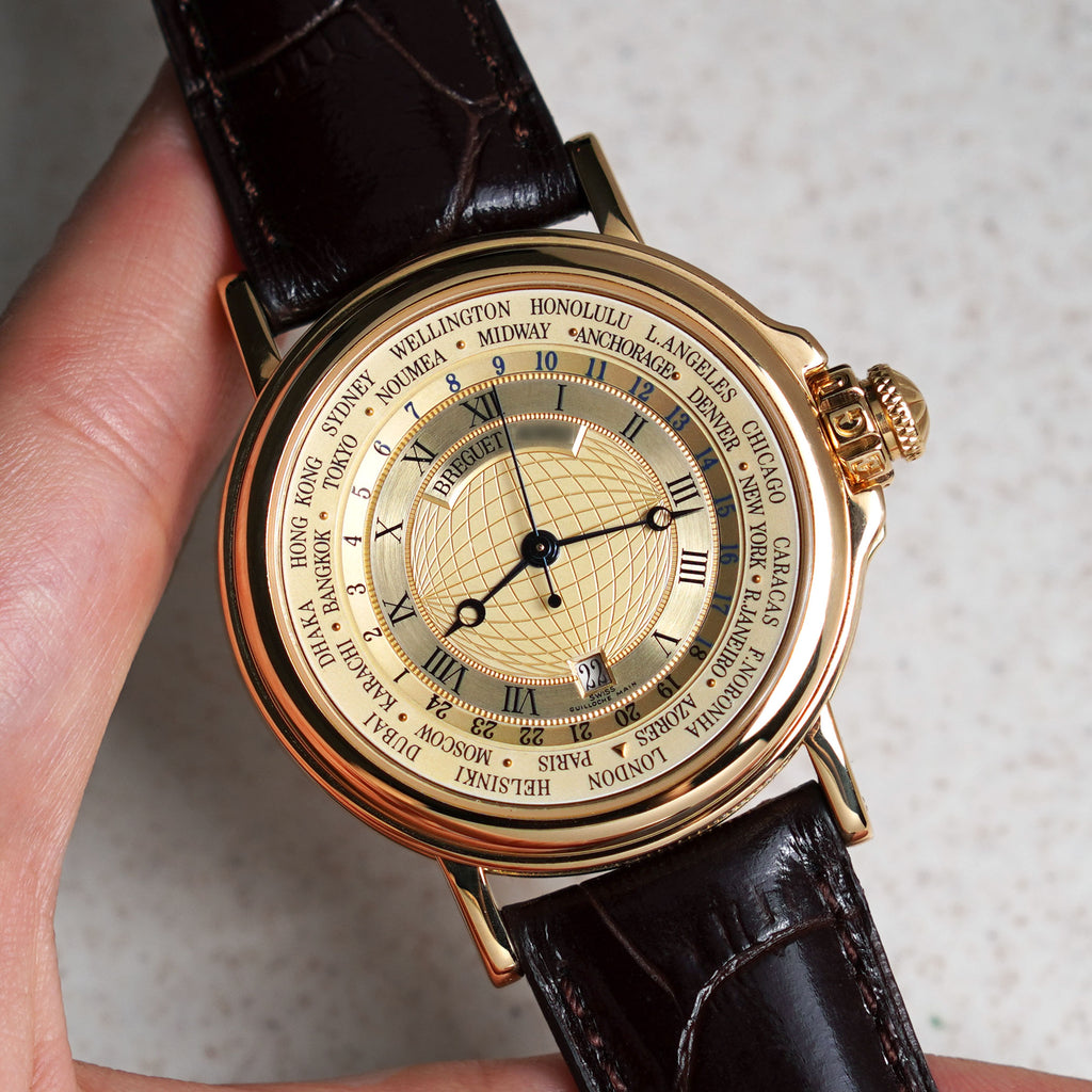 Breguet Marine Hora Mundi World Time with Date,  Ref. 3700BA, Yellow Gold