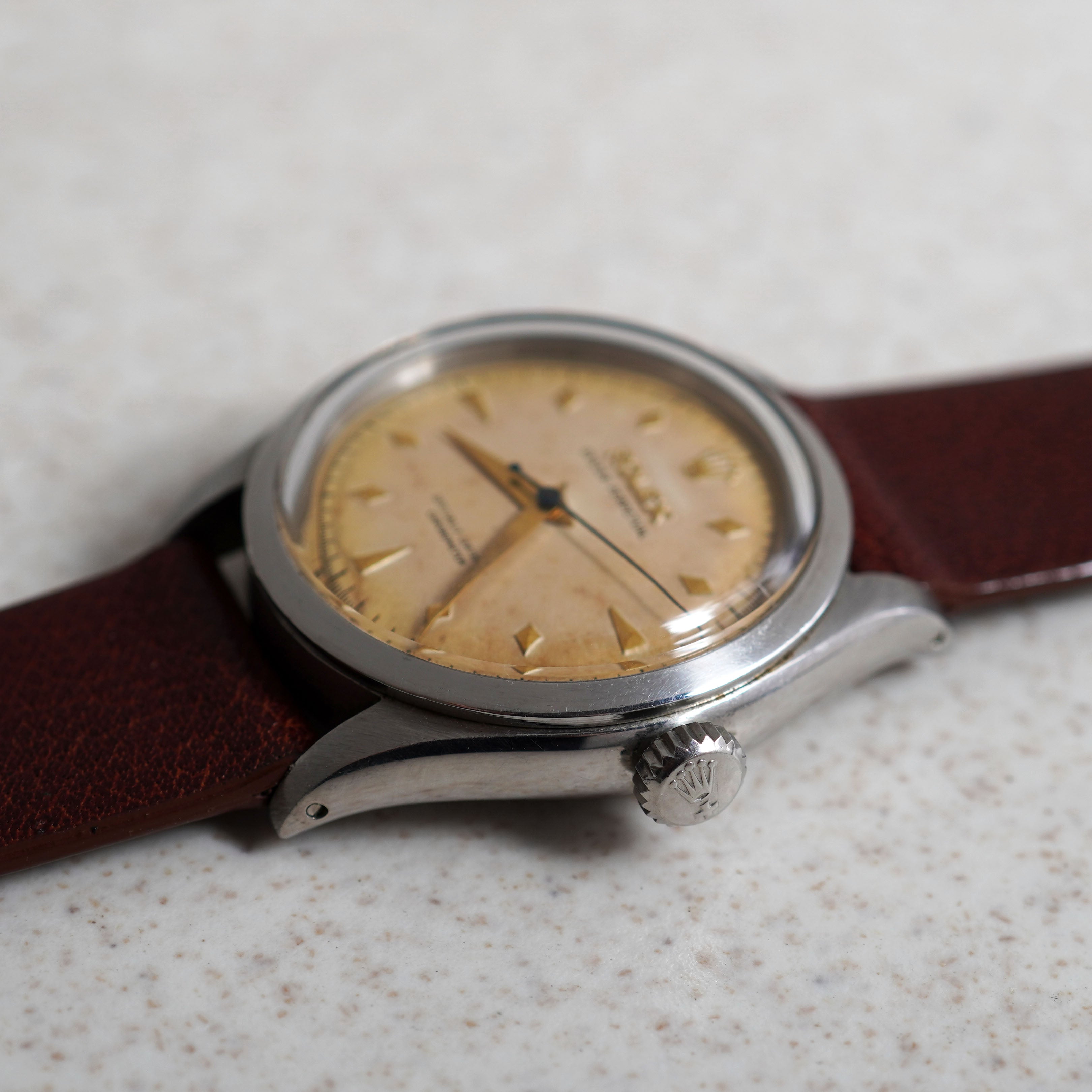 Rolex Oyster Perpetual Semi-Bubbleback, Ref. 6284, Steel