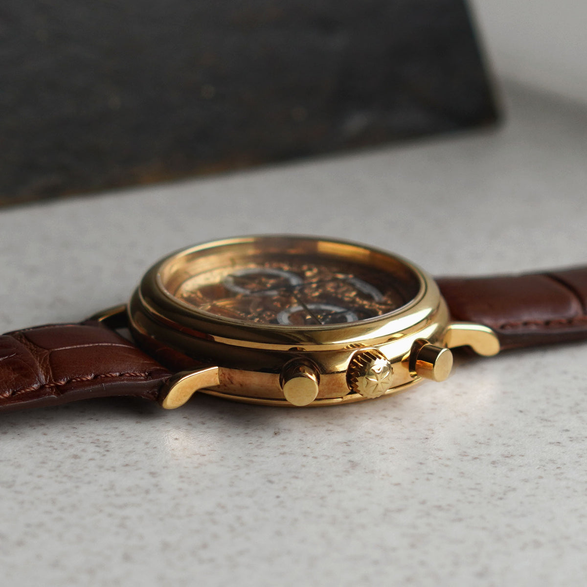 Vacheron Constantin Skeletonised Chronograph, Ref. 47100, Yellow Gold