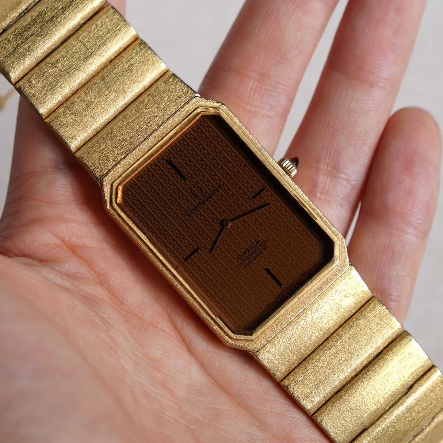 Rare 1970s Omega Constellation Chronometer, Yellow Gold