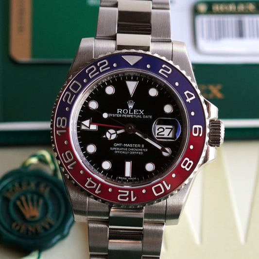 Rolex GMT Master II "Pepsi", White Gold