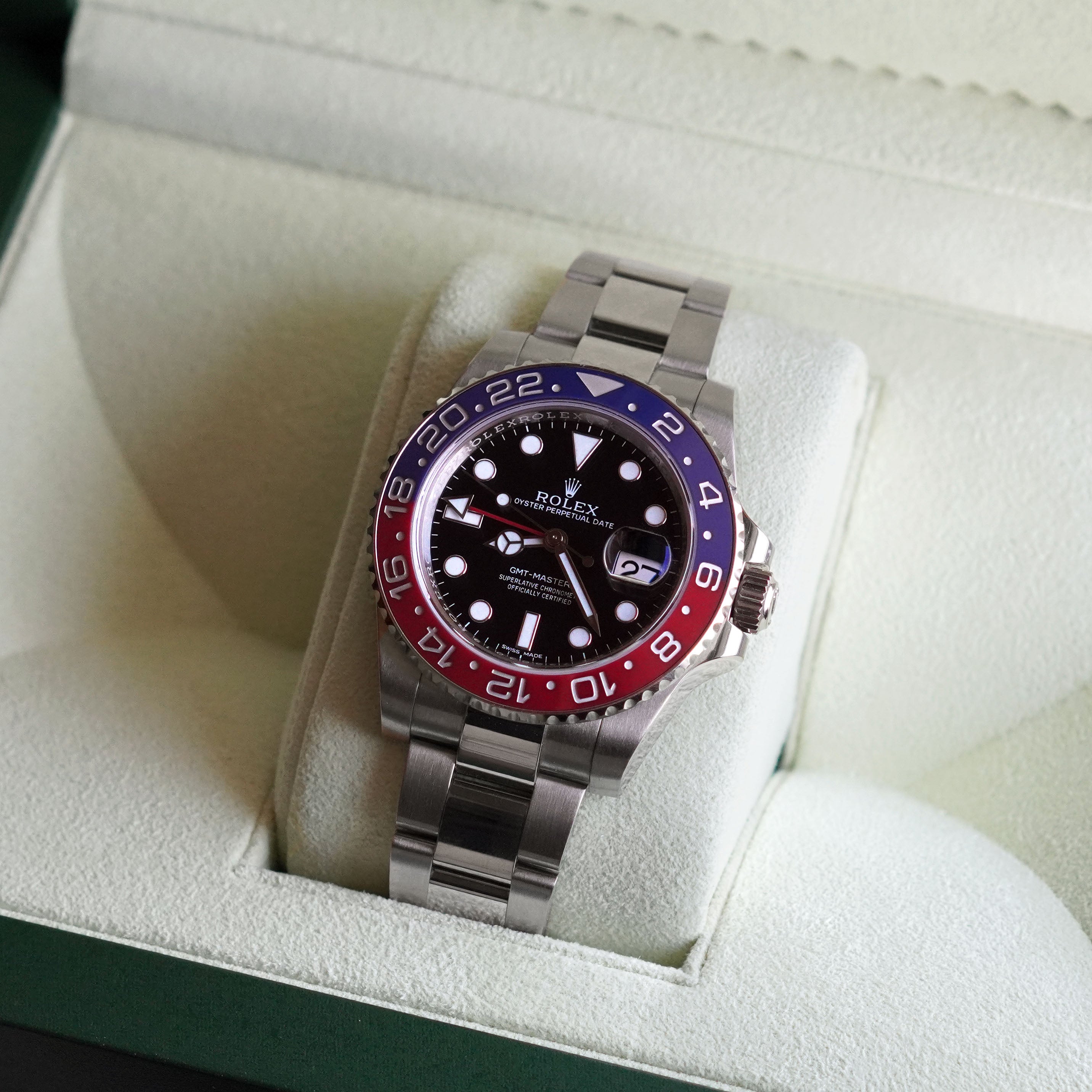 Rolex GMT Master II "Pepsi", Ref. 116719BLRO, White Gold