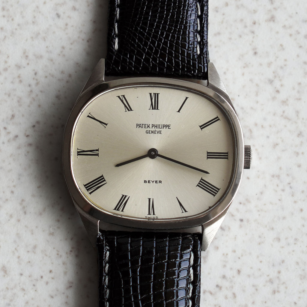 Patek Philippe Cushion-shaped Ellipse, Double-signed Beyer, Ref. 3545, White Gold