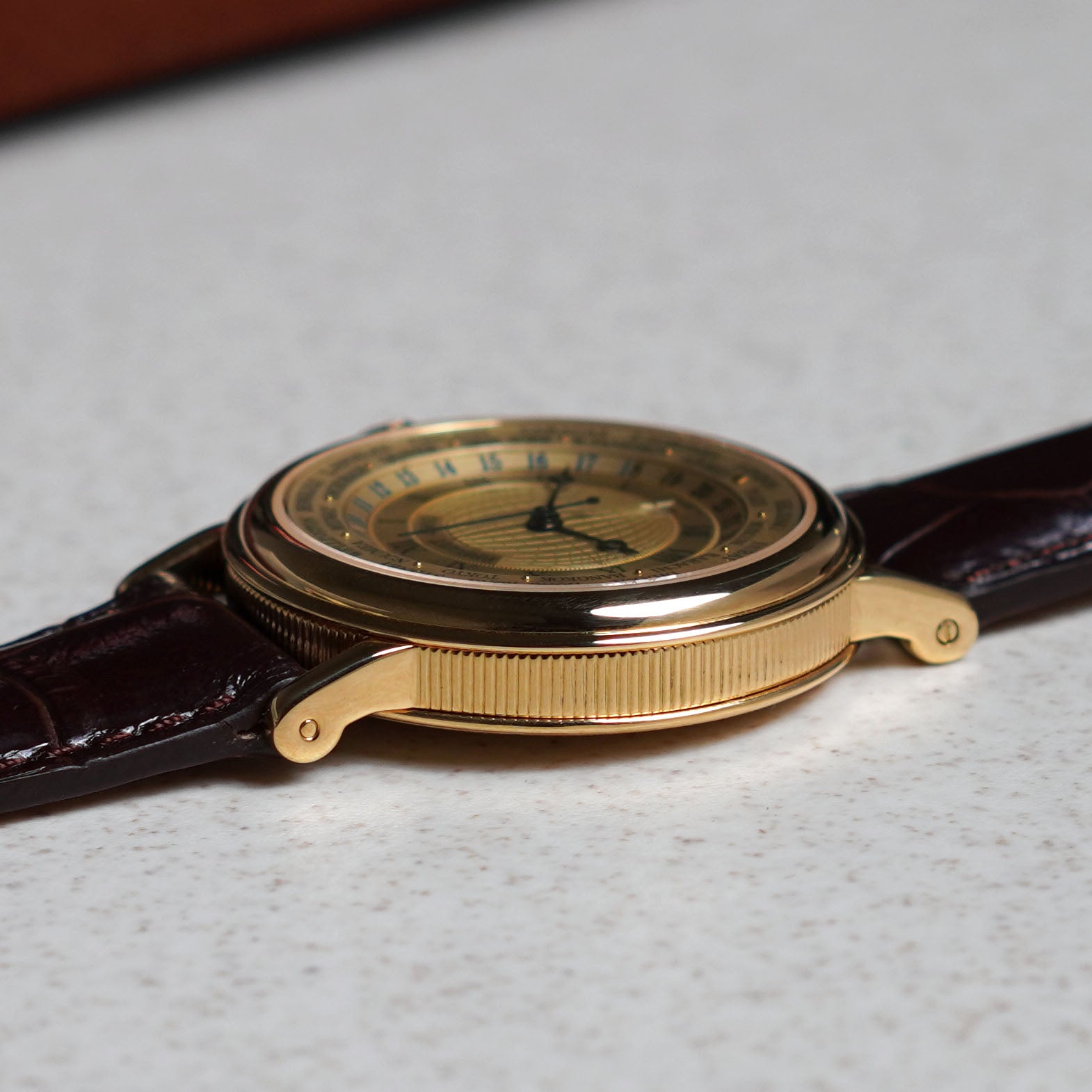 Breguet Marine Hora Mundi World Time with Date,  Ref. 3700BA, Yellow Gold