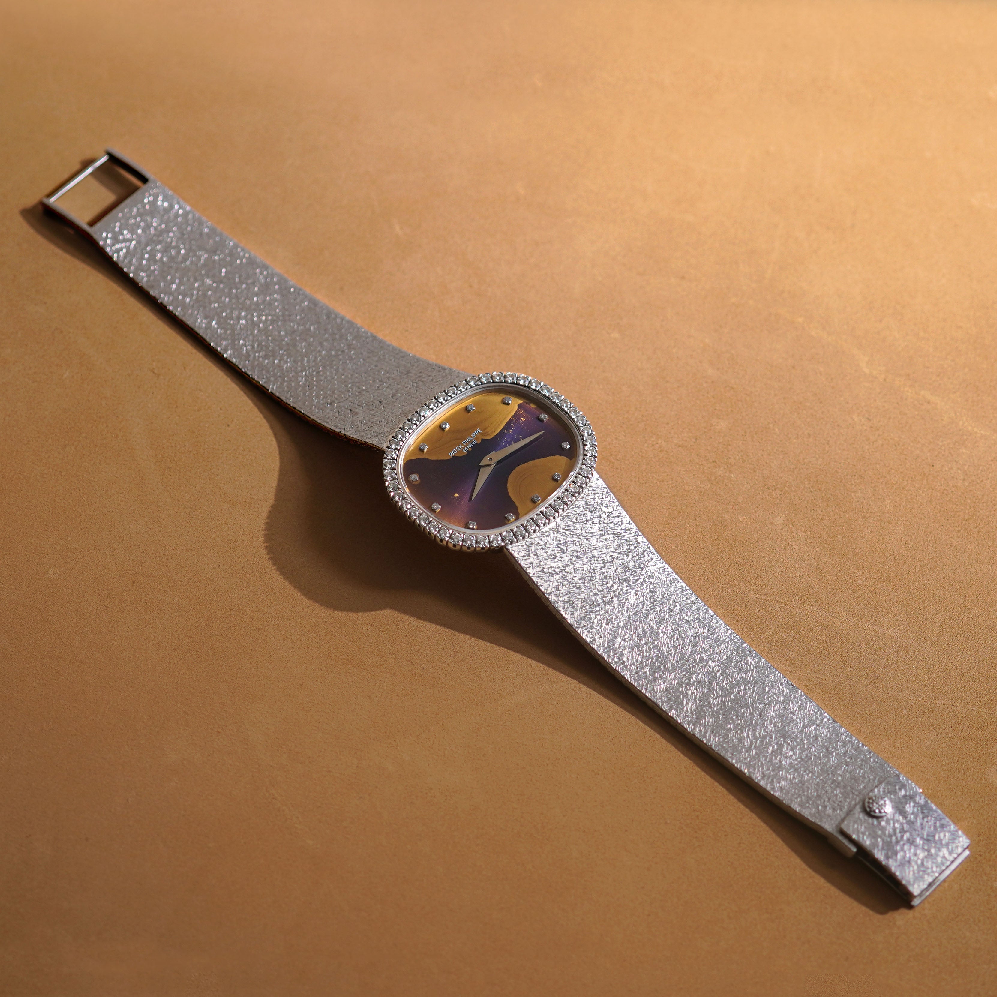 Patek Philippe Ellipse, "Tropical" blue dial, Ref. 3545/5, White Gold