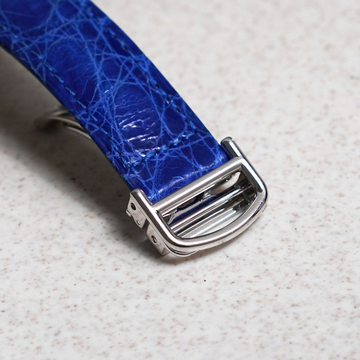 Cartier Pasha, Lapis Lazuli Dial and Diamond Grill, Ref. 2332, White Gold