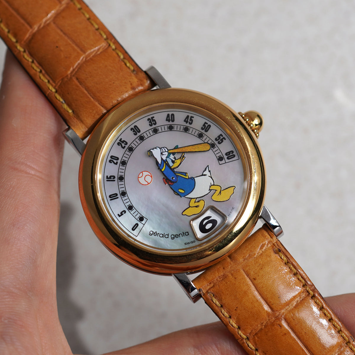 Gerald Genta Retro Fantasy Donald Duck, Automatic, Ref. G.3632, Steel and Gold