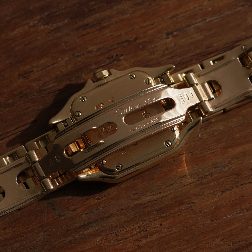Cartier Panthère, Diamond dial and diamond bezel, Ref. WF3078B9, Yellow Gold